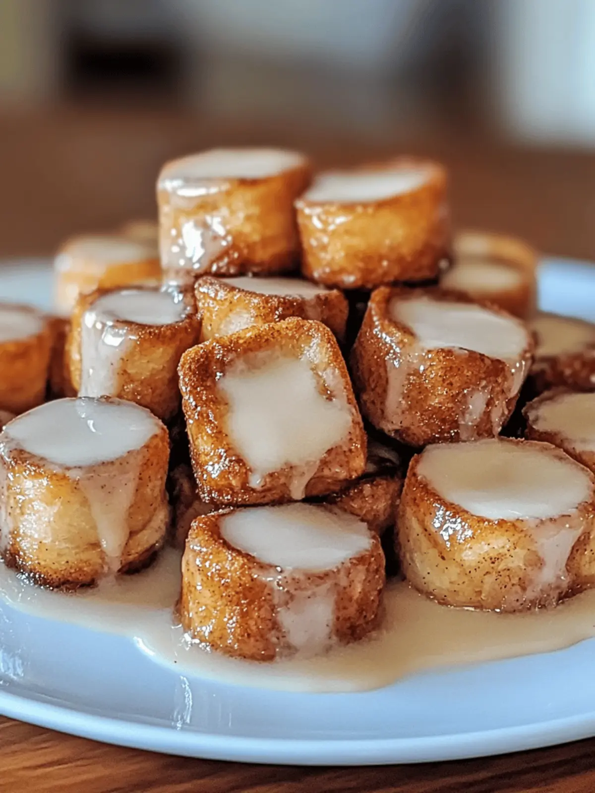 Cinnamon Roll French Toast Bites