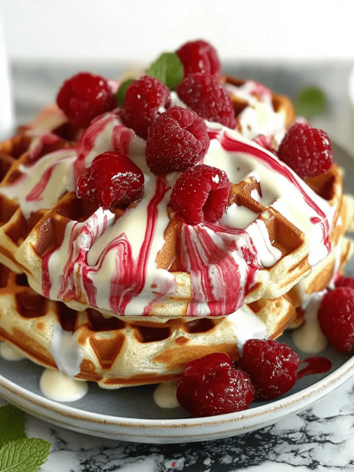 Fluffy Red Velvet Marble Waffles for a Show-Stopping Brunch 4 Red Velvet Marble Waffles