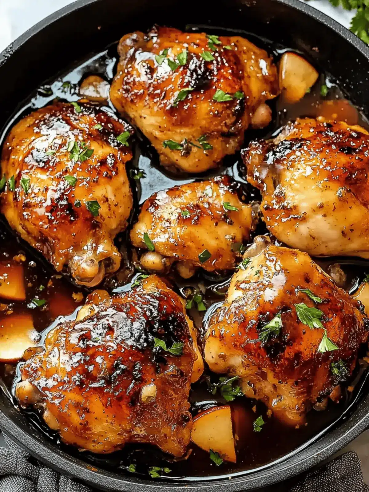 Apple Cider Glazed Chicken