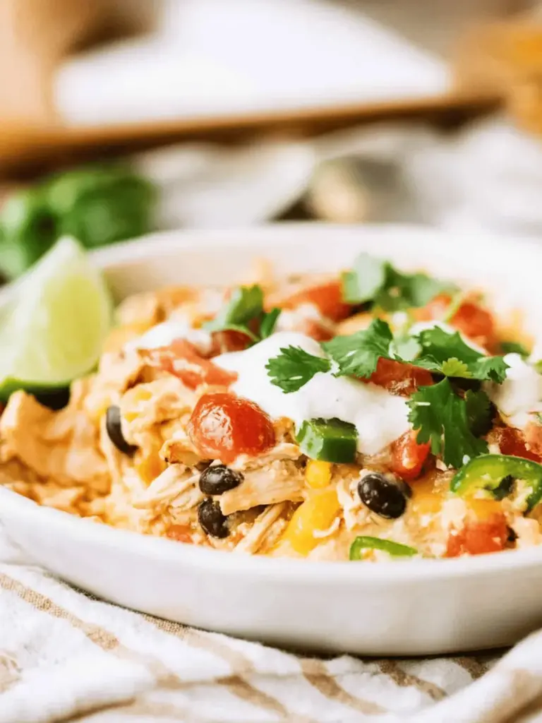 Mix and Bake Chicken Taco Casserole