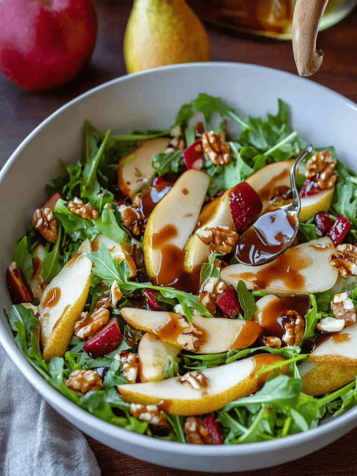 Pear Salad with Balsamic Vinaigrette