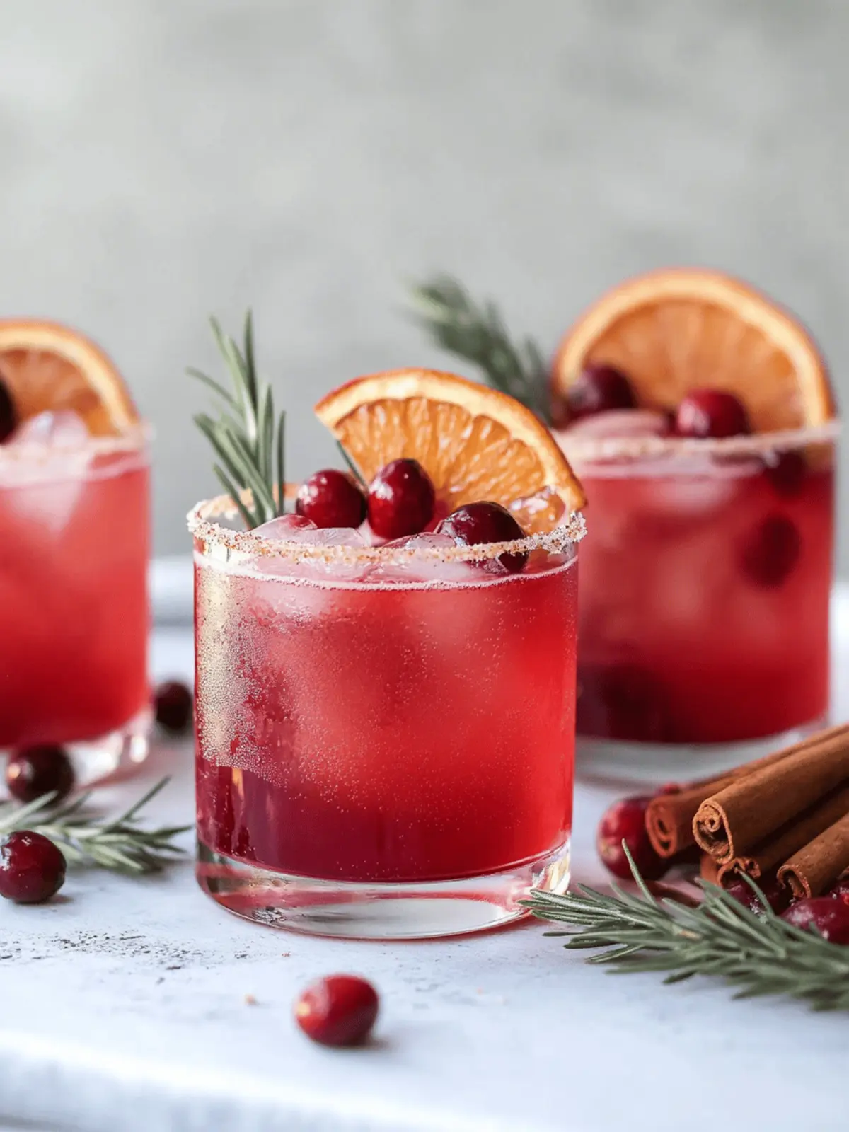 Spiced Cranberry Paloma Cocktail