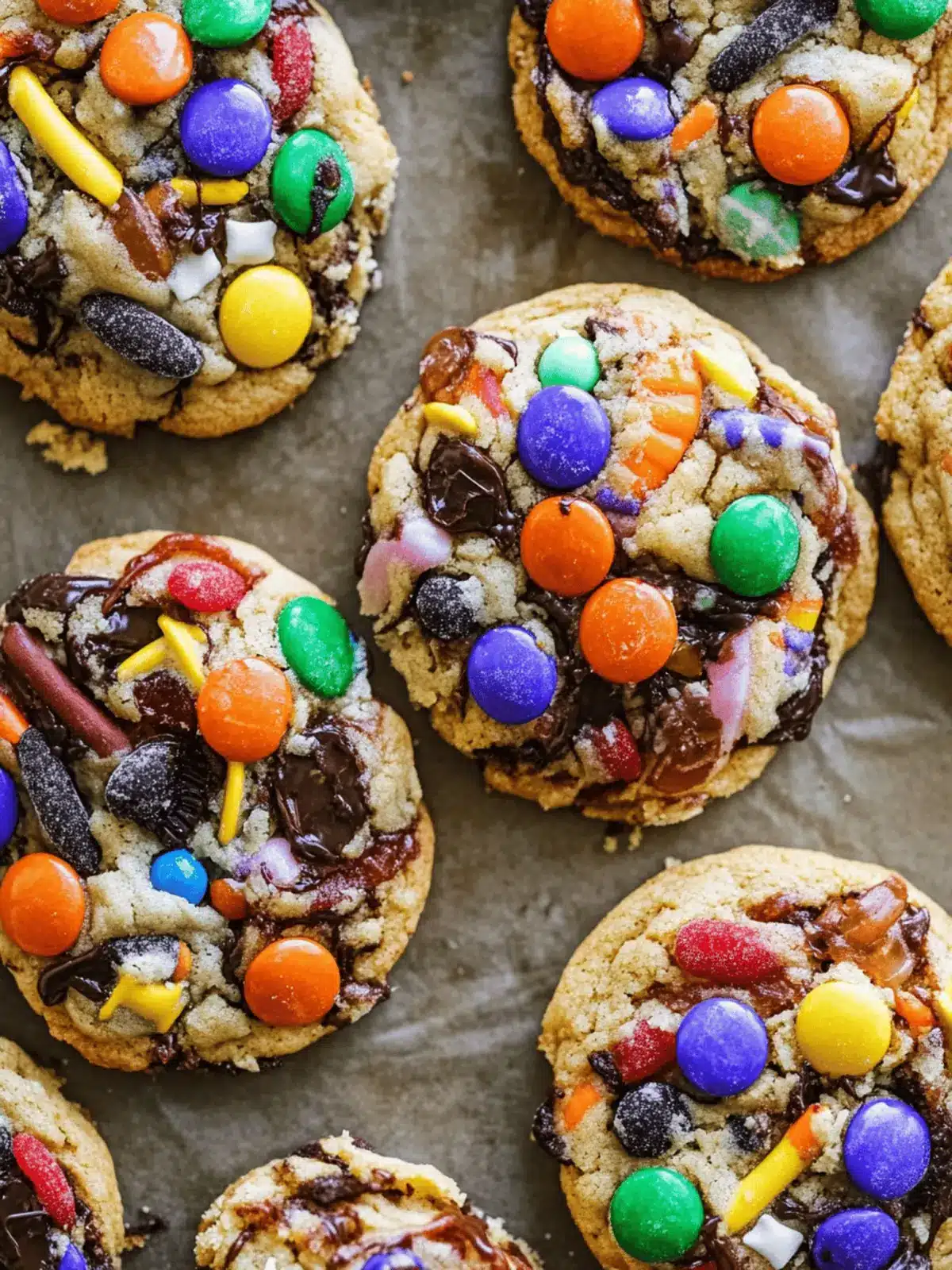 Transform Leftover Treats with Halloween Candy Monster Cookies 3 Halloween Candy Monster Cookies