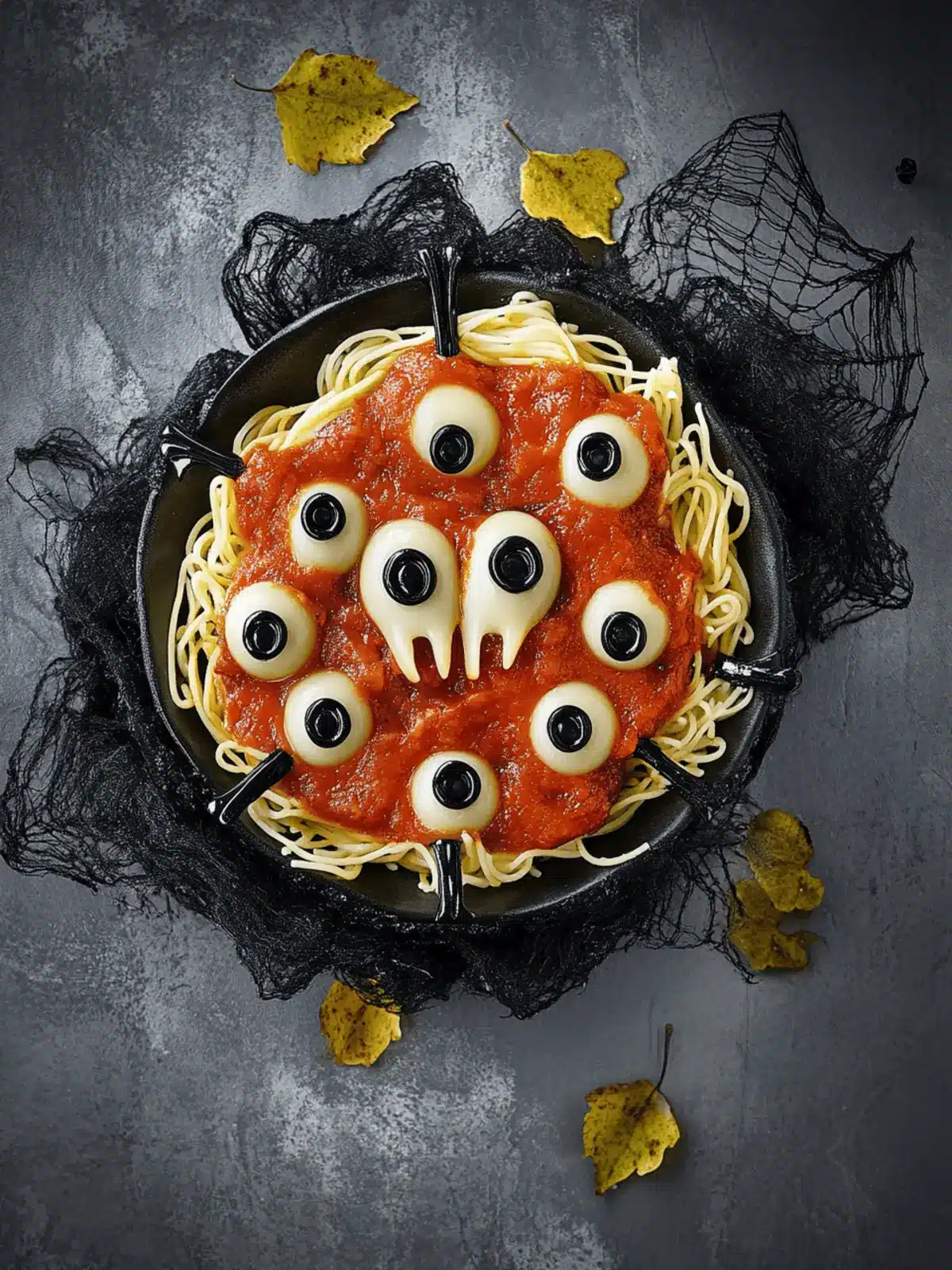 Spooktacular Halloween Pasta with Creepy Meatballs 2 Halloween Pasta