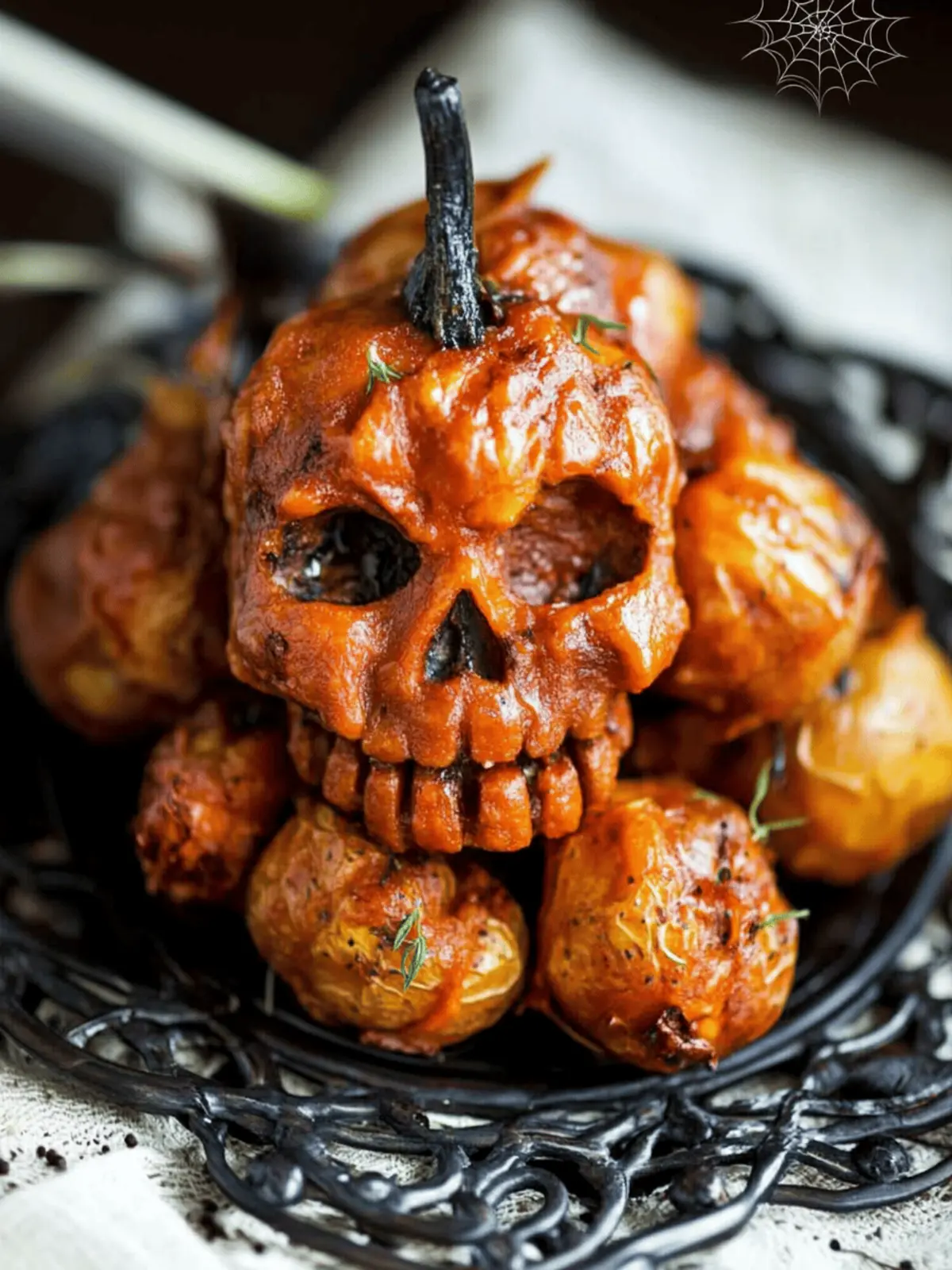Halloween Skull Roasted Red Potatoes: A Spooky Side Dish Delight 2 Halloween Skull Roasted Red Potatoes