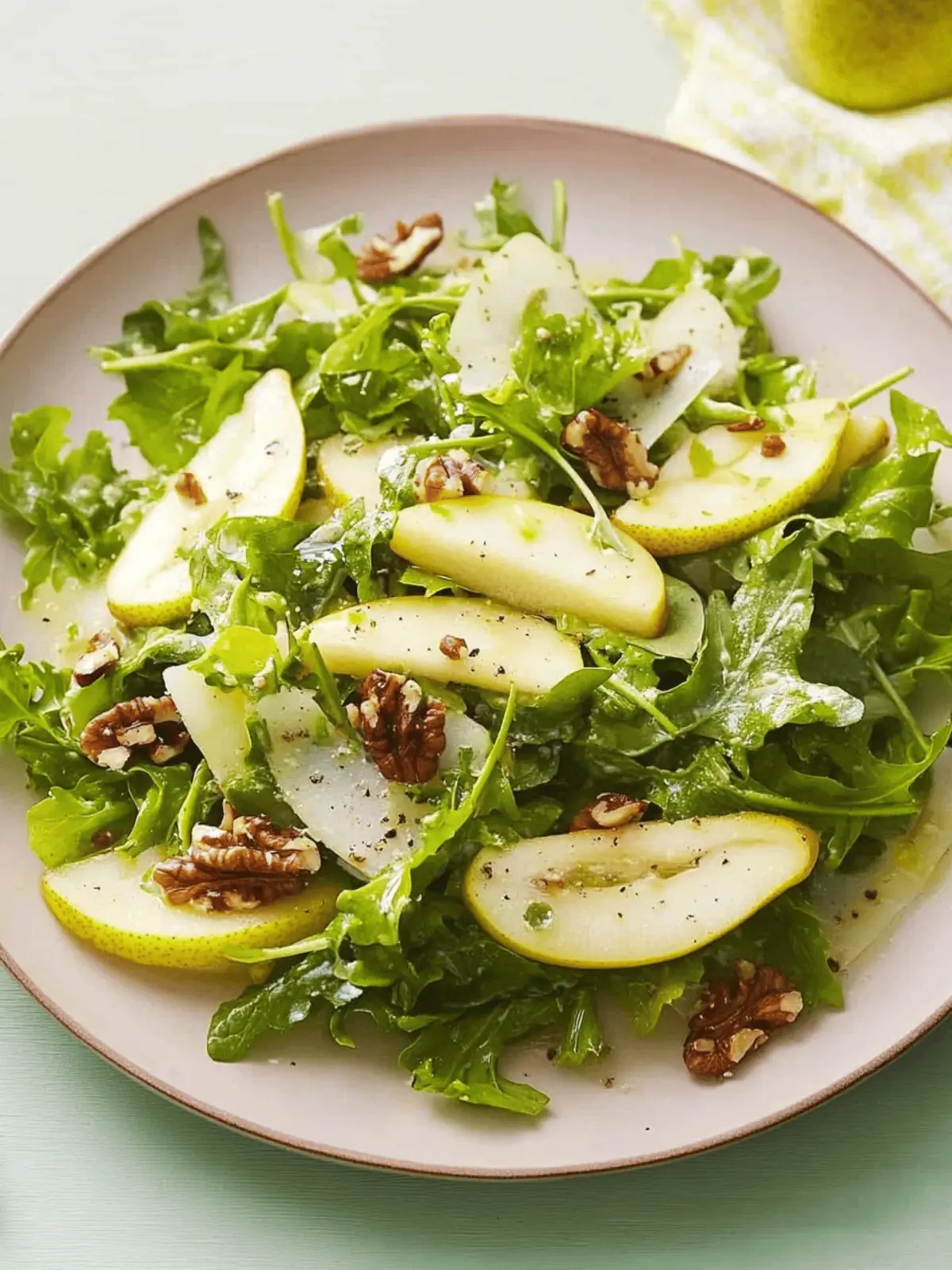 Fresh Pear & Walnut Salad with Apple Pie Spice Magic 3 Pear & Walnut Salad