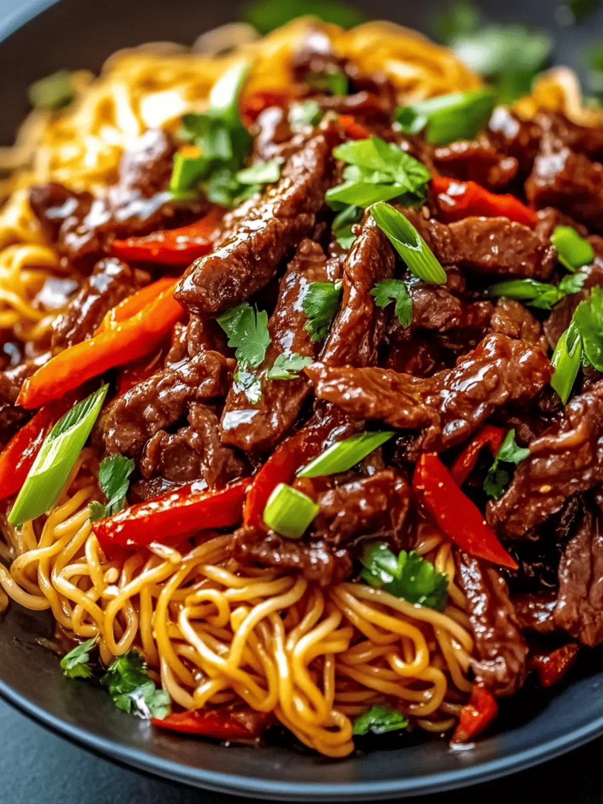 Sticky Beef Noodles