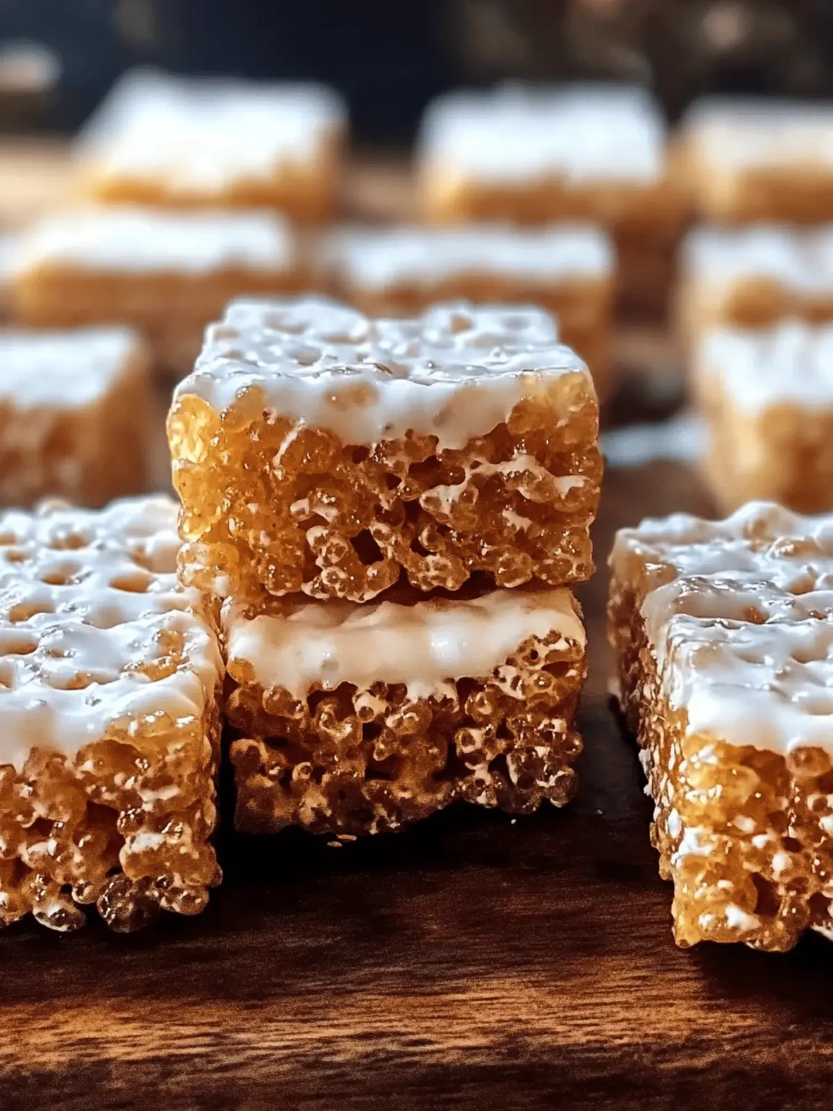 Gingerbread Rice Krispie Treats