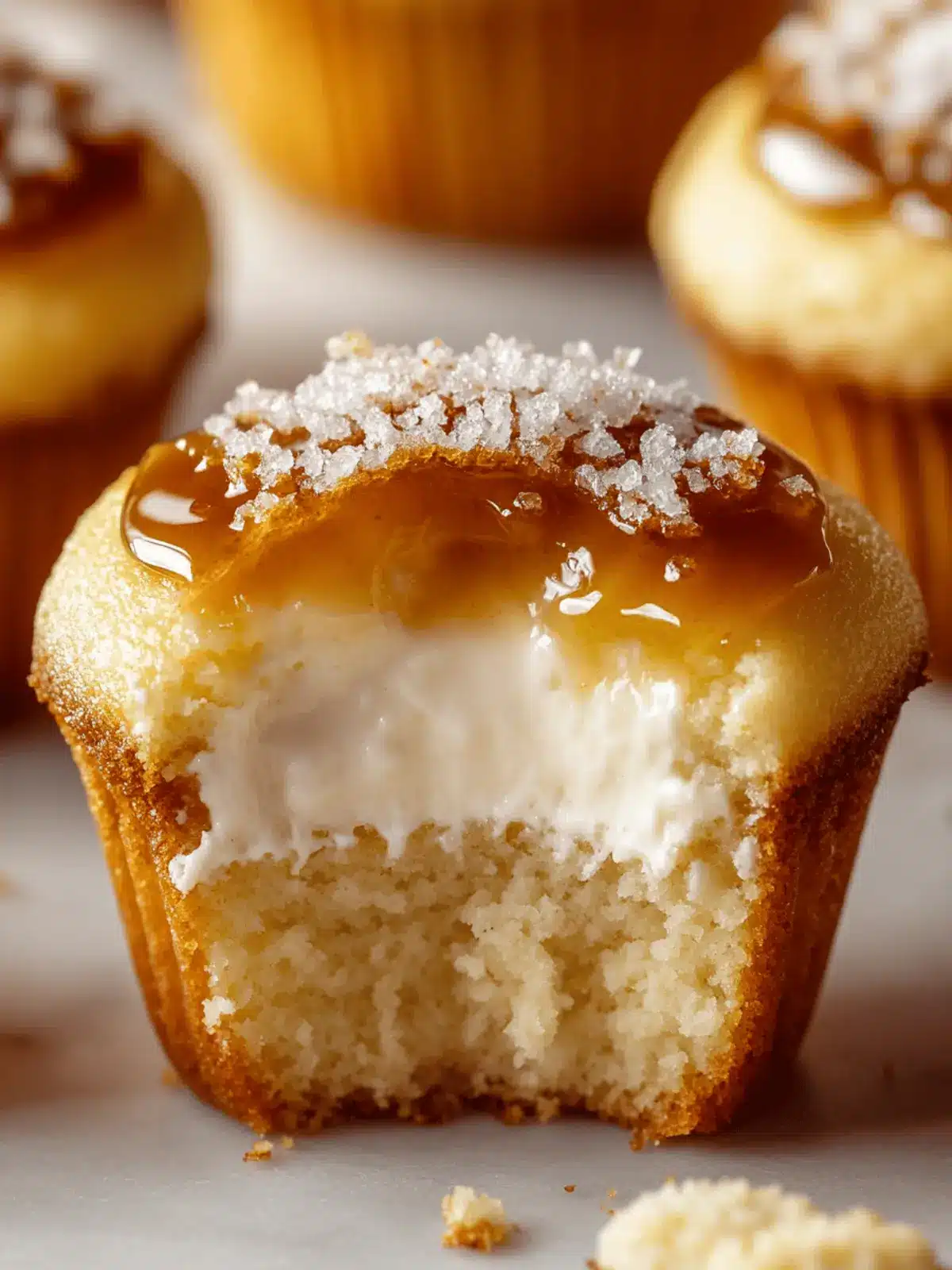 Vanilla Bean Crème Brûlée Cheesecake Cupcakes