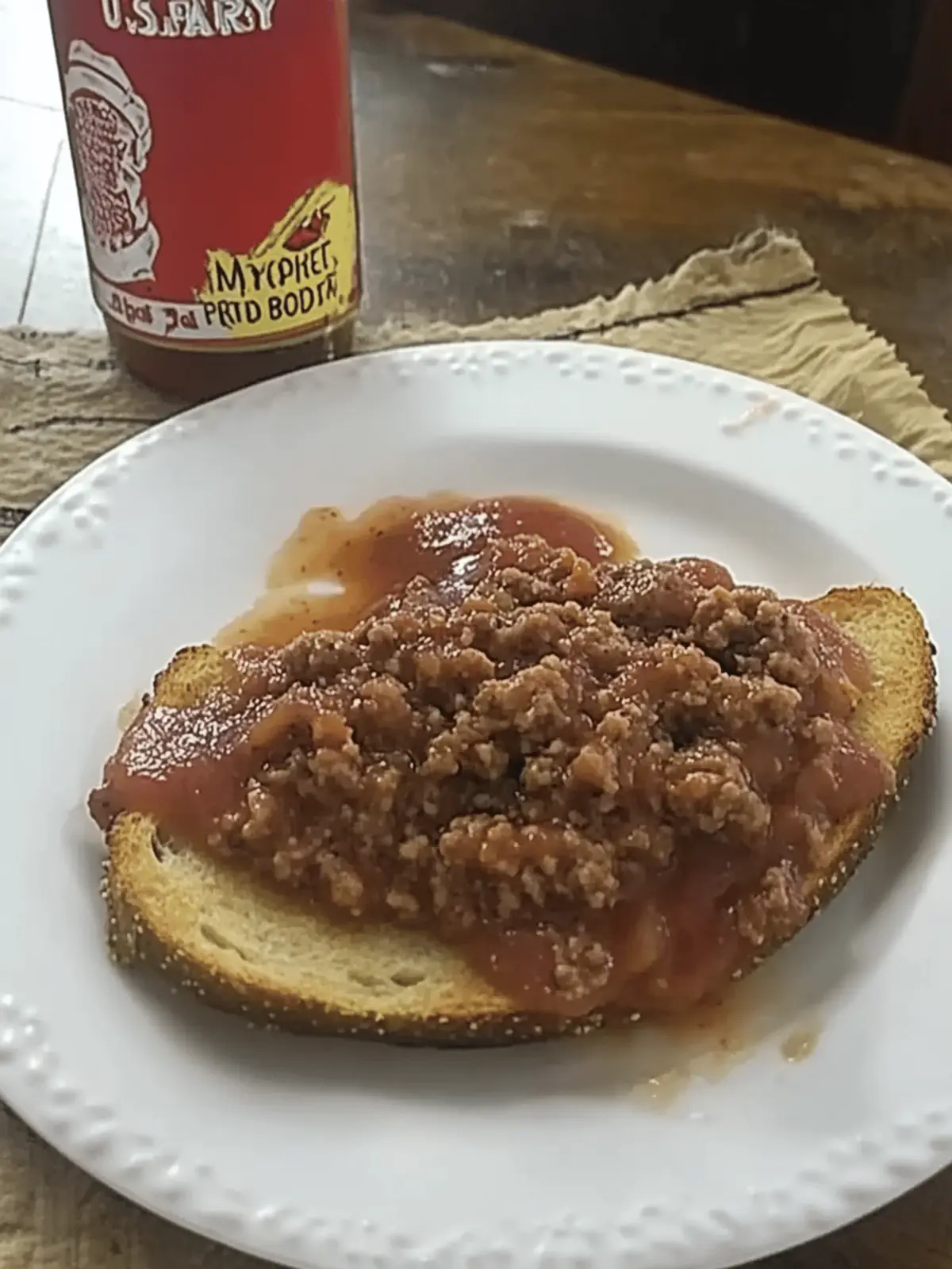 U.S. Navy Minced Beef On Toast