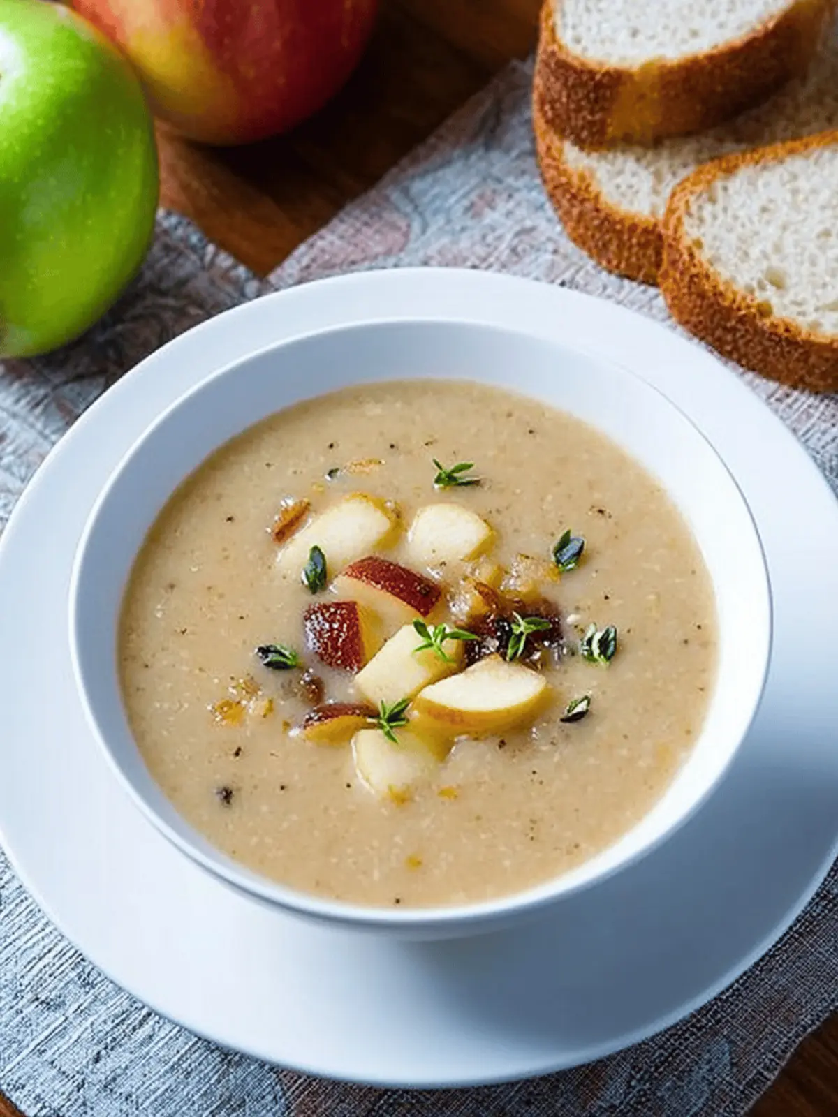 Cozy Up with Roasted Apple and Aged White Cheddar Soup 2 Roasted Apple and Aged White Cheddar Soup