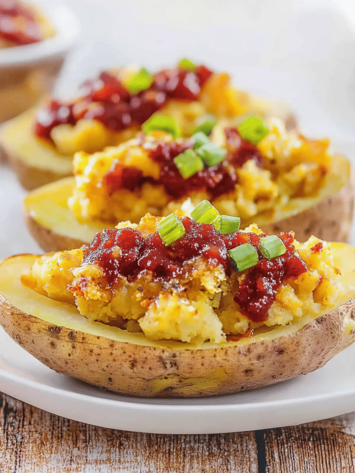 Thanksgiving Stuffed Potato Skins