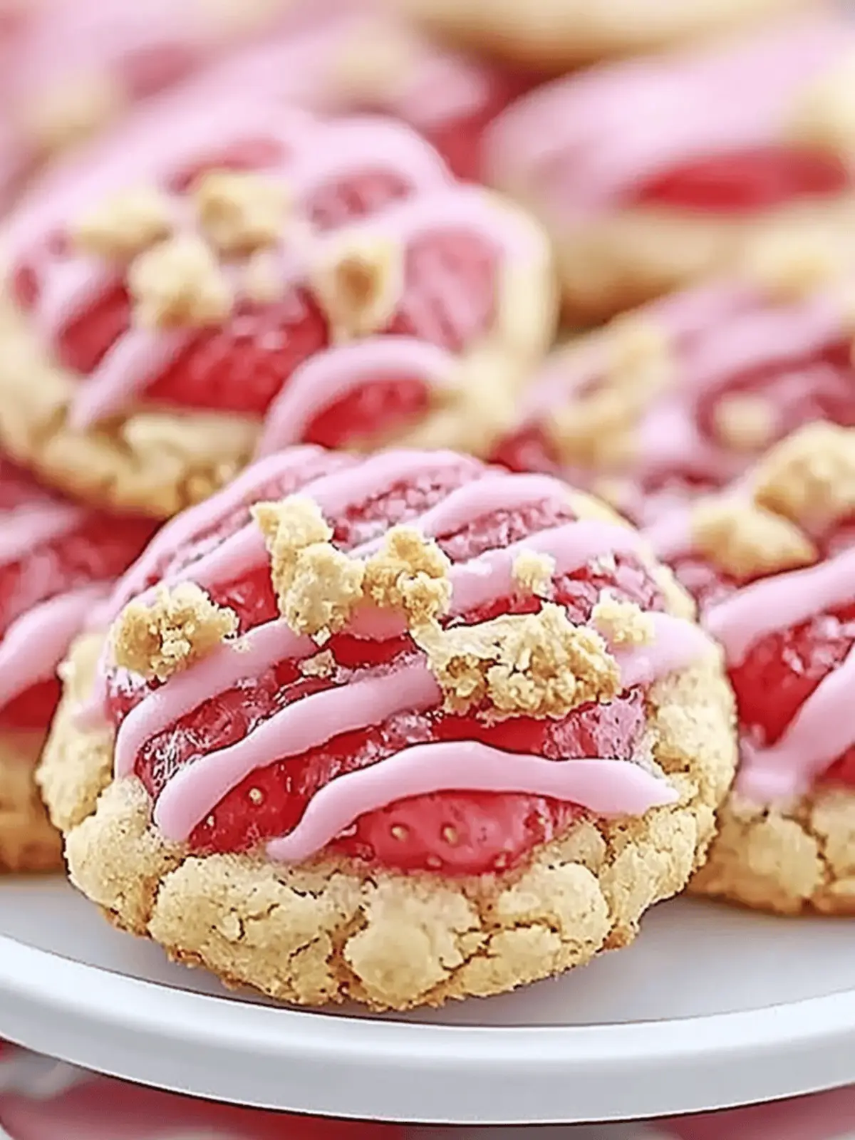 Strawberry Crunch Cookies