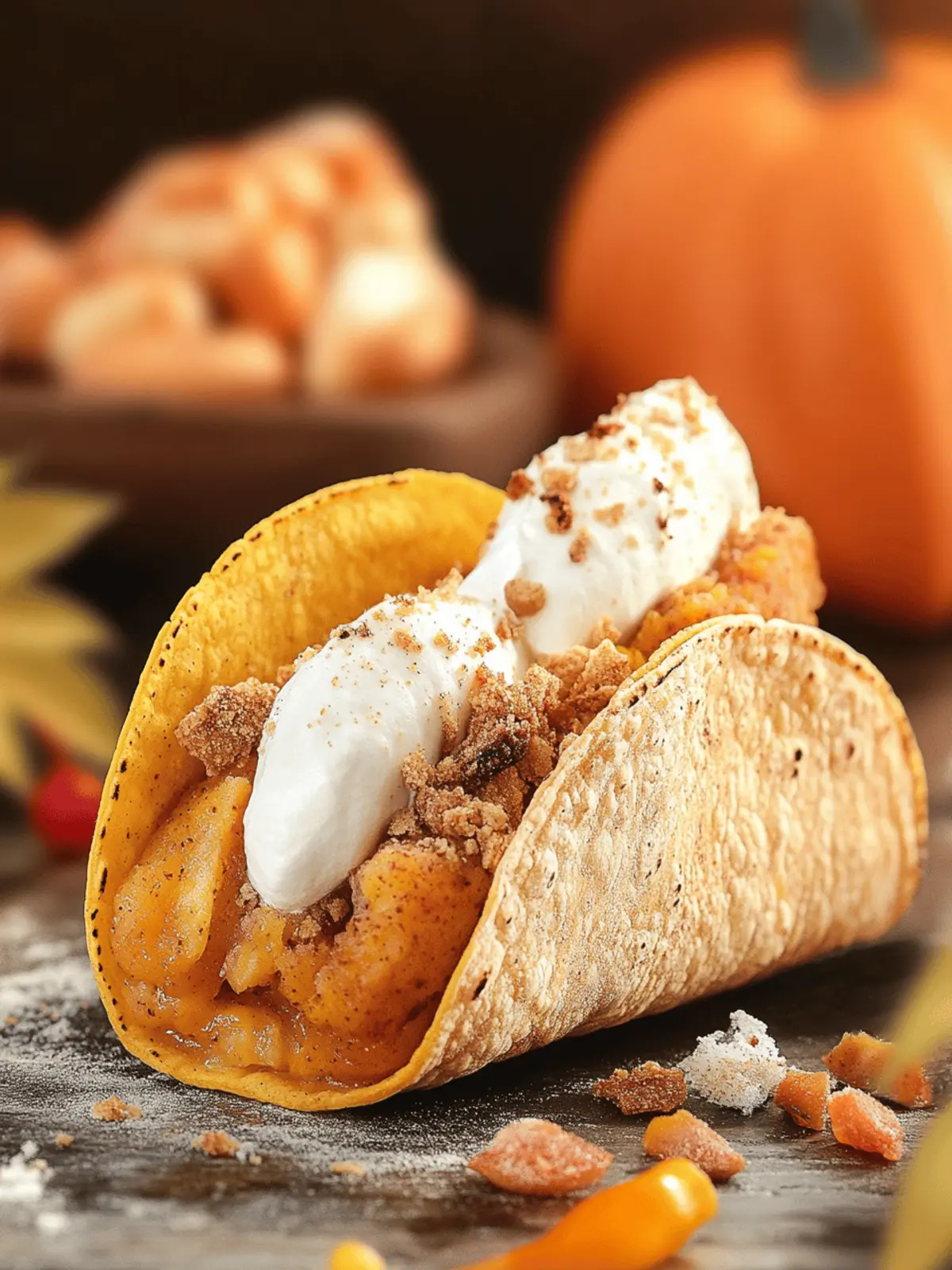 Pumpkin Pie Tacos