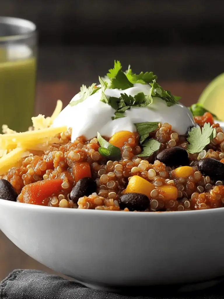 Slow-Cooker Quinoa Chili