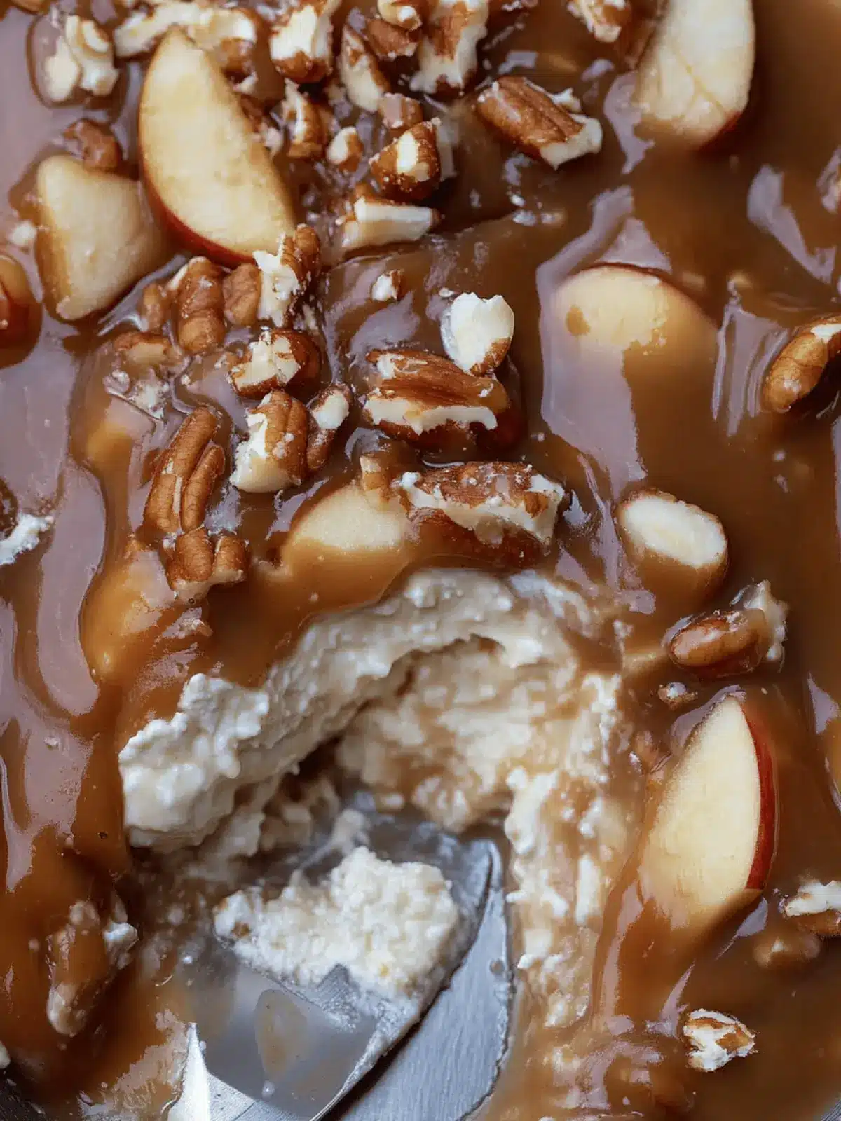 Easy caramel apple cheesecake dip