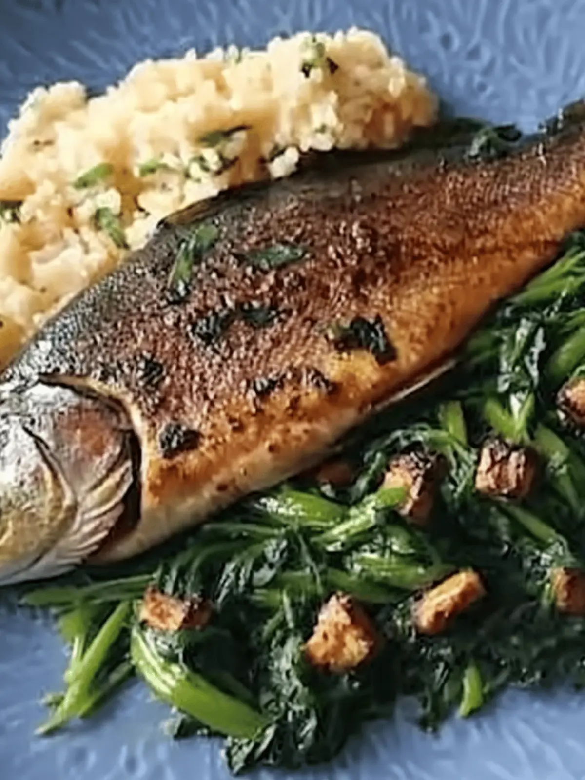 Trout With Fiddlehead Ferns