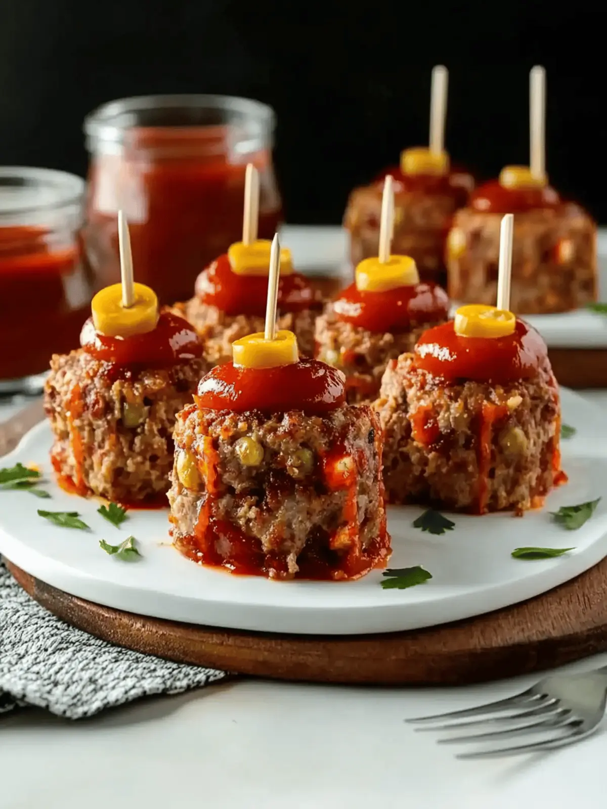 Mini Monster Meatloaf: Spooky Fun for Family Dinners 4 Mini Monster Meatloaf