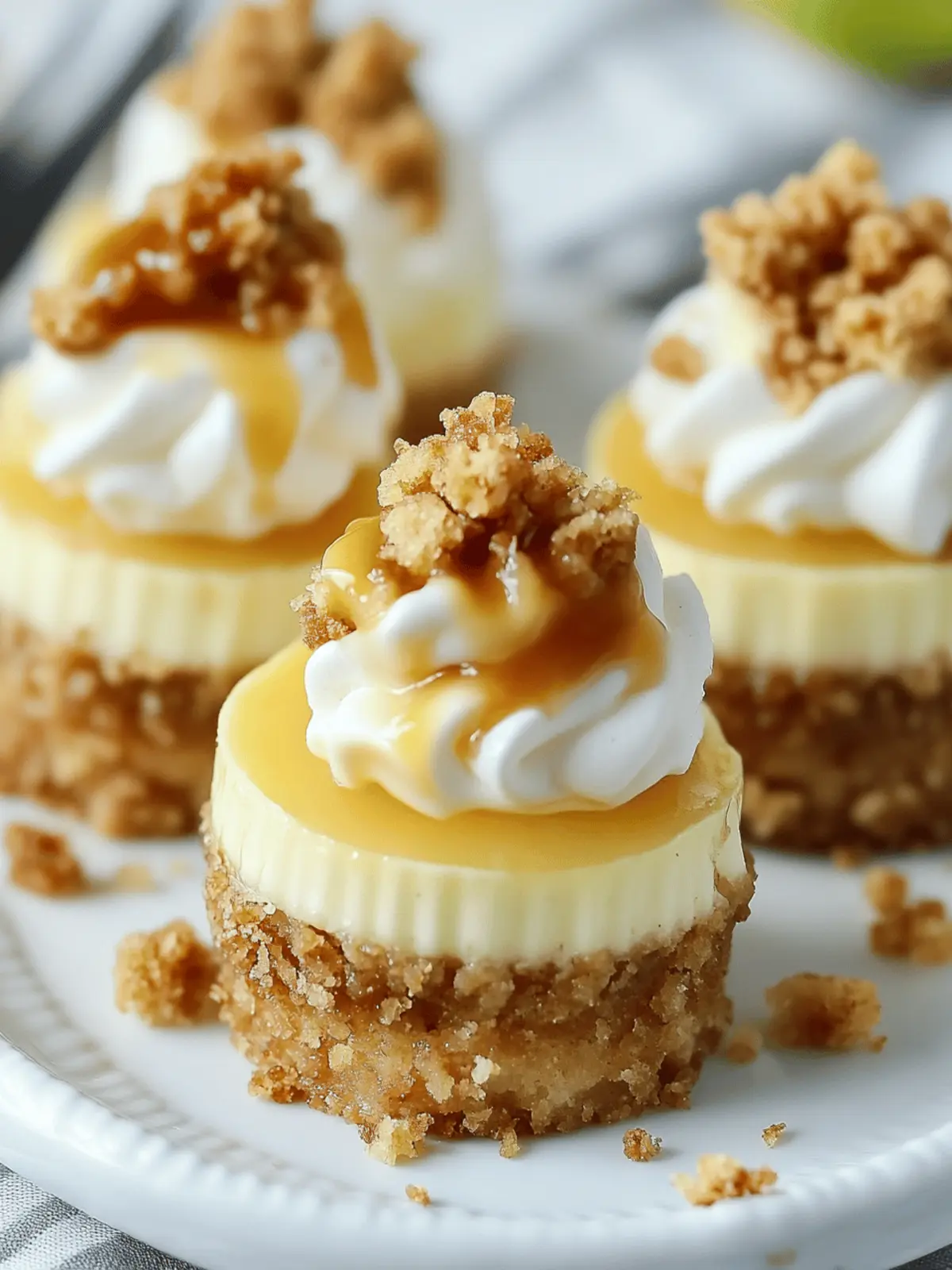 Apple Crisp Mini Cheesecakes: Your Fall Dessert Delight 2 Apple Crisp Mini Cheesecakes