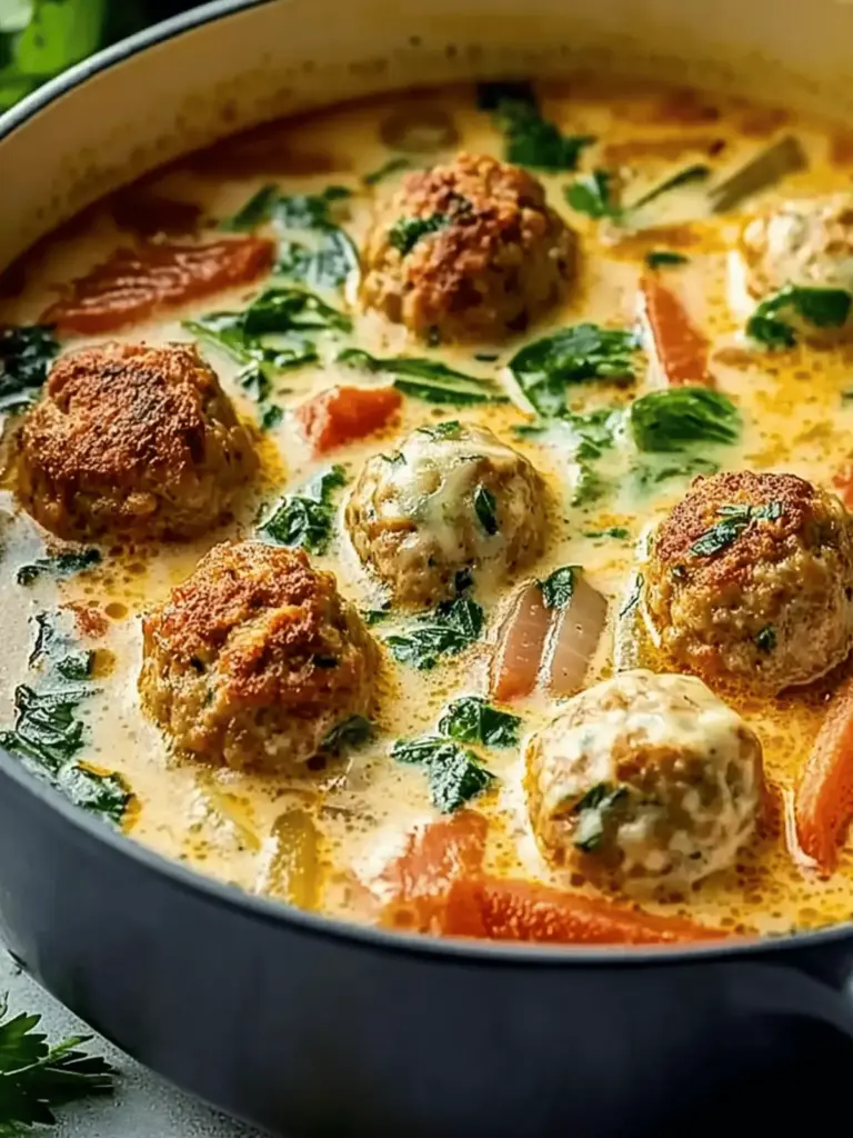Creamy Italian Meatball Soup Recipe