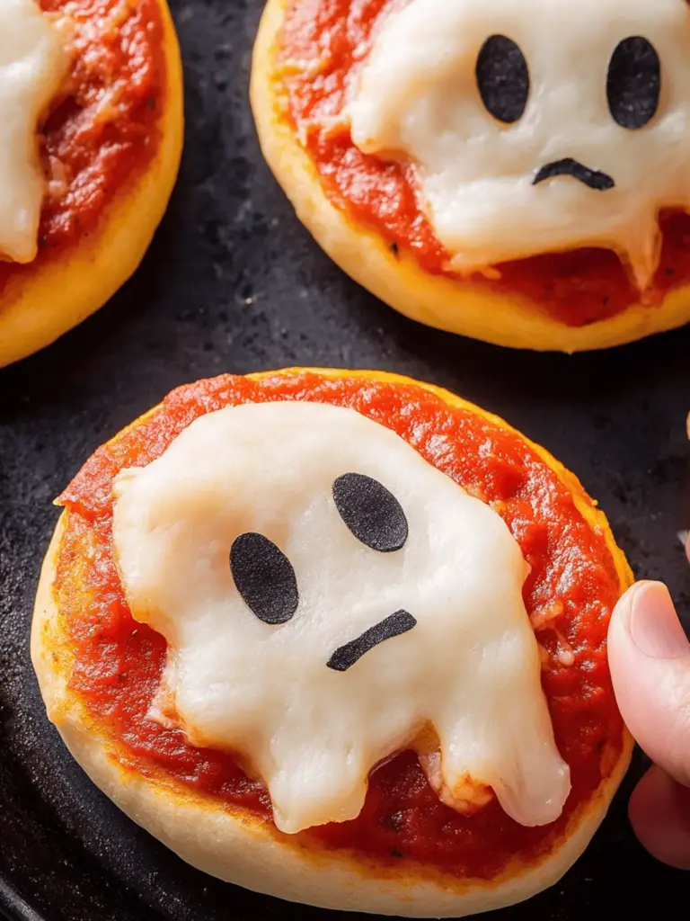 Ghost Pizza Bagels