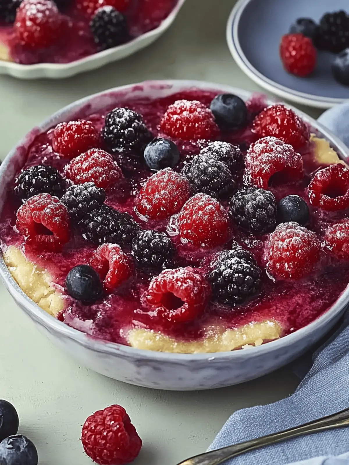 Simple Berry Pudding: Warm Comfort in Every Delicious Bite 4 Simple Berry Pudding