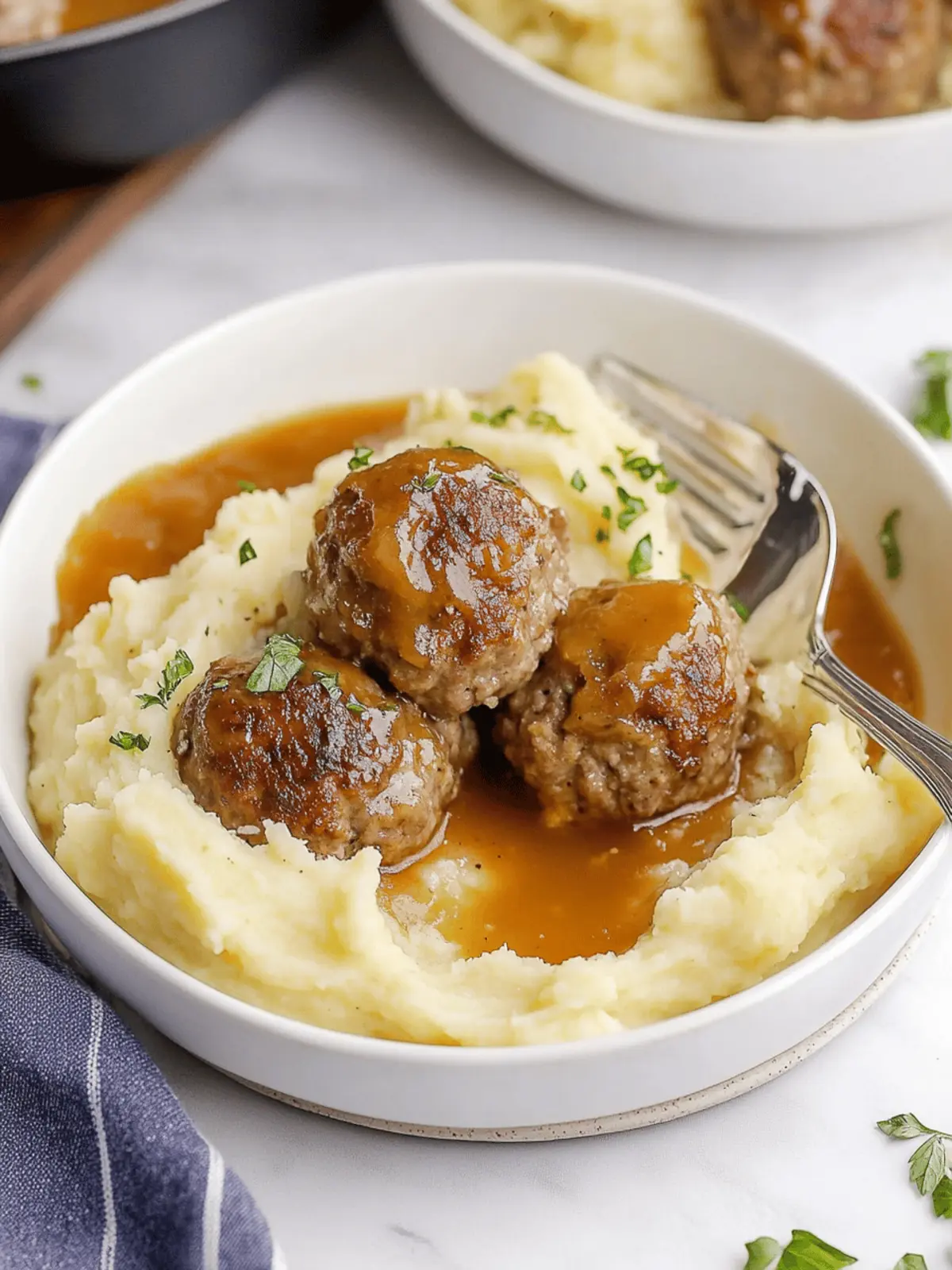 Savory Meatballs and Mashed Potatoes Your Comfort Food Fix 3 Meatballs and Mashed Potatoes