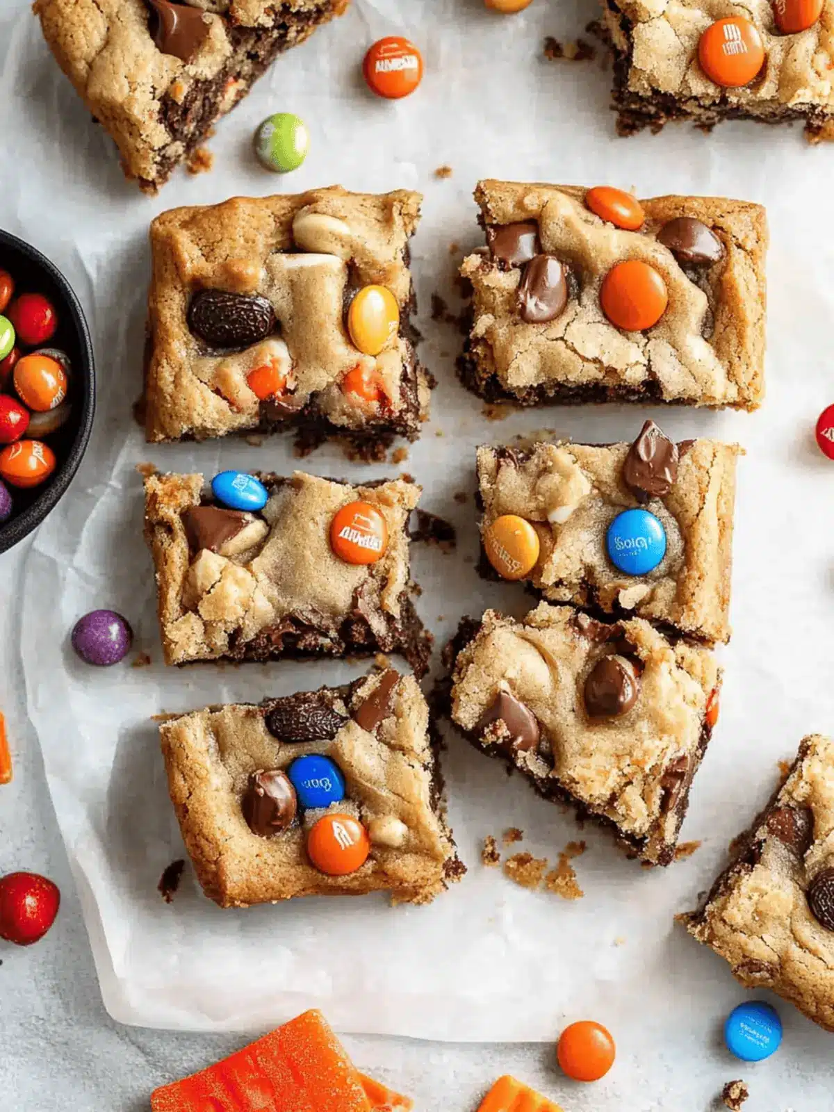 Halloween Candy Cookie Bars: Sweet Treats for Festive Fun 4 Halloween Candy Cookie Bars