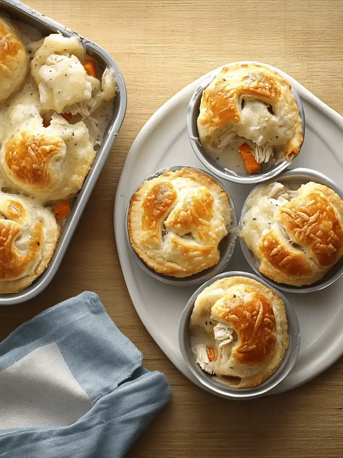 Mini chicken pot pies