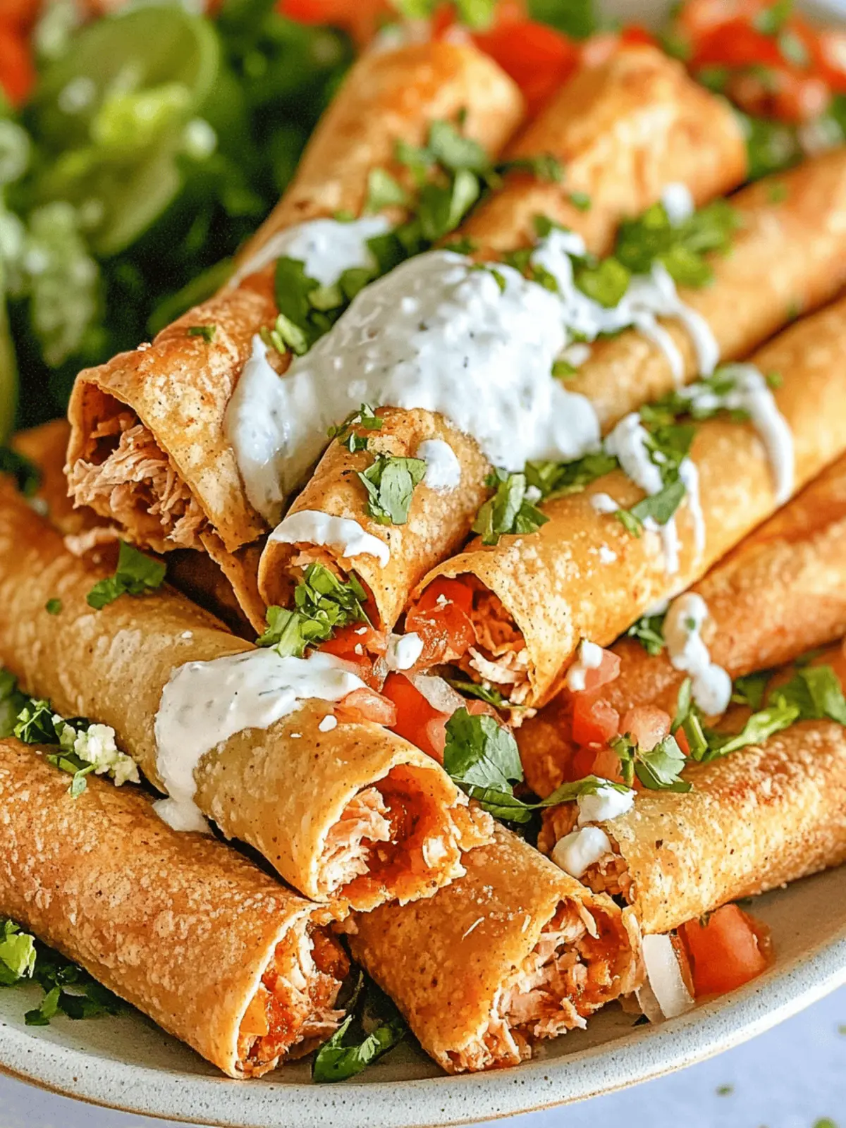 Spicy Chicken Taquitos