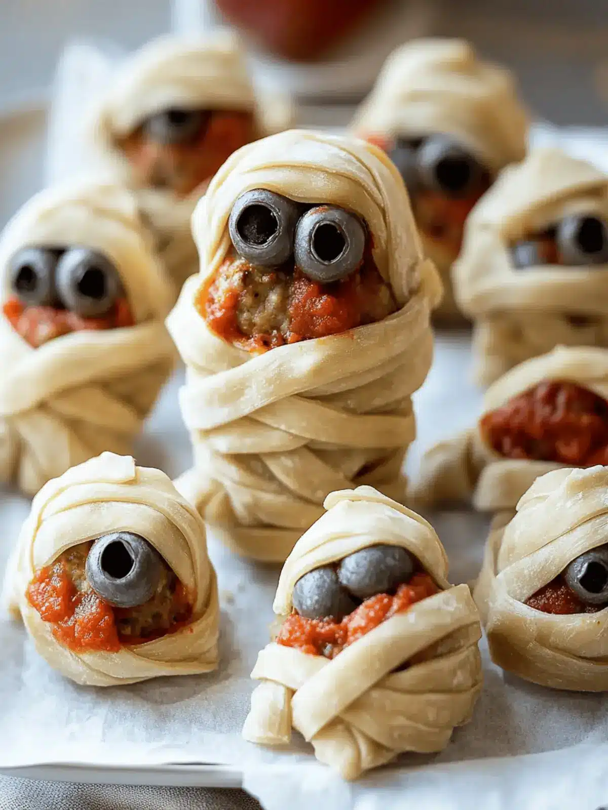 Meatball Mummies