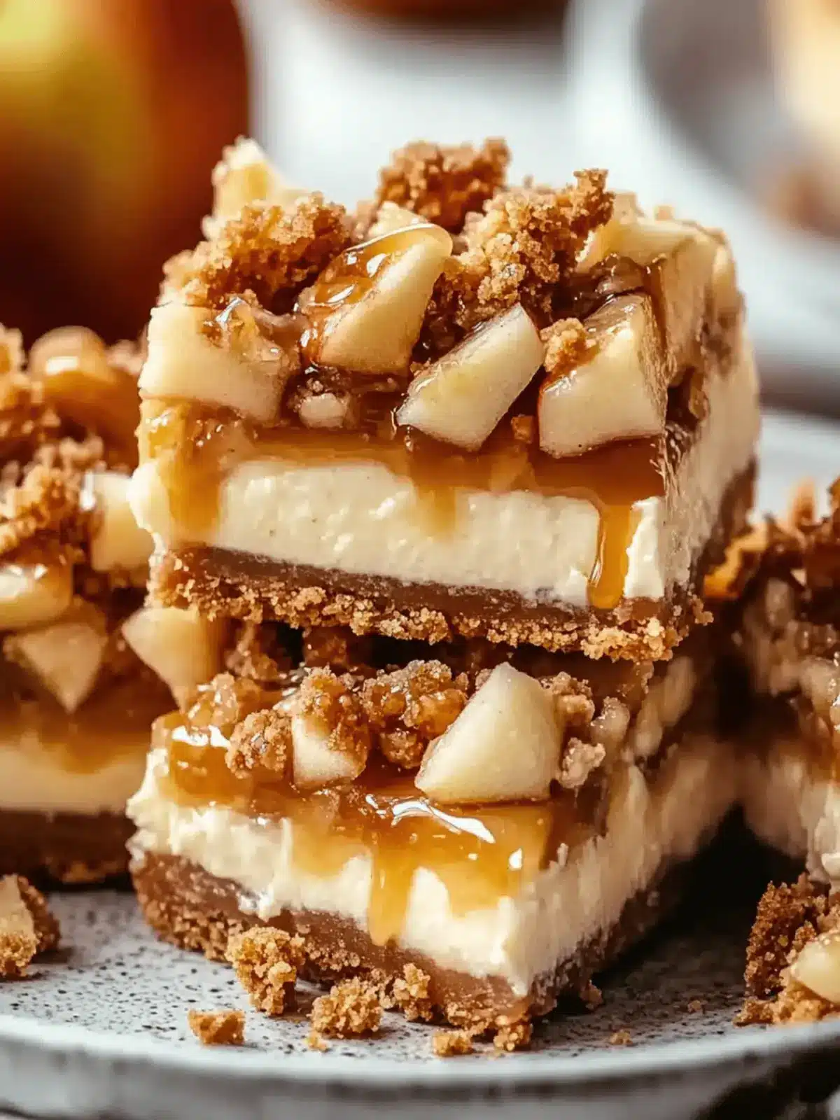 Decadent Caramel Apple Cheesecake Bars You'll Love 2 Caramel Apple Cheesecake Bars