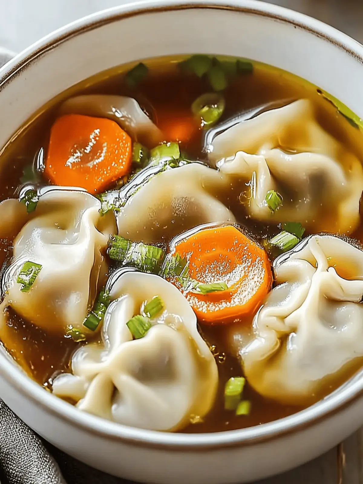 Comforting Potsticker Soup