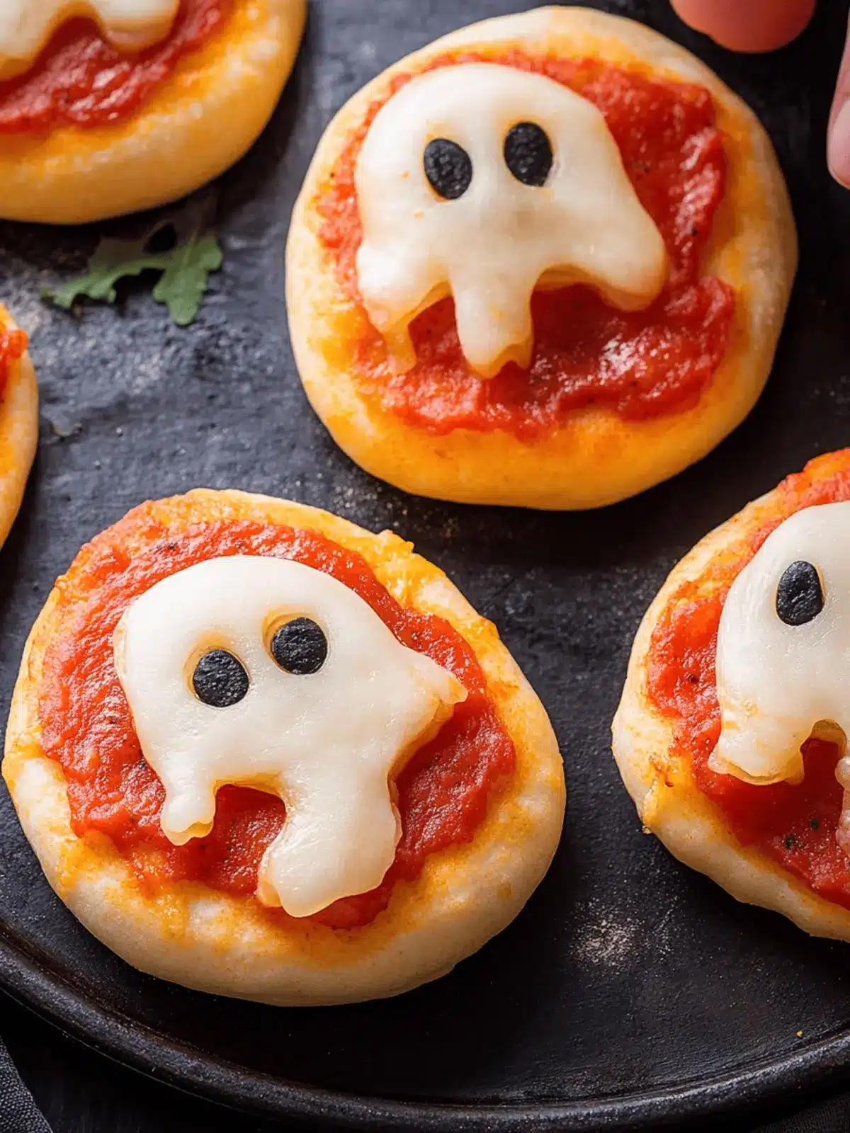 Ghost Pizza Bagels