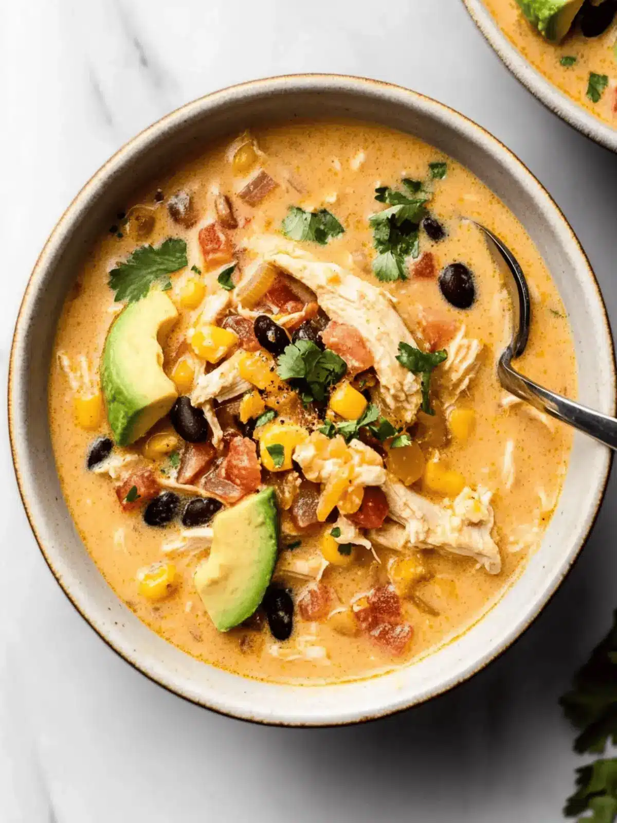 Creamy Chicken Taco Soup: Quick, Cozy Tex-Mex Comfort 2 Chicken Taco Soup