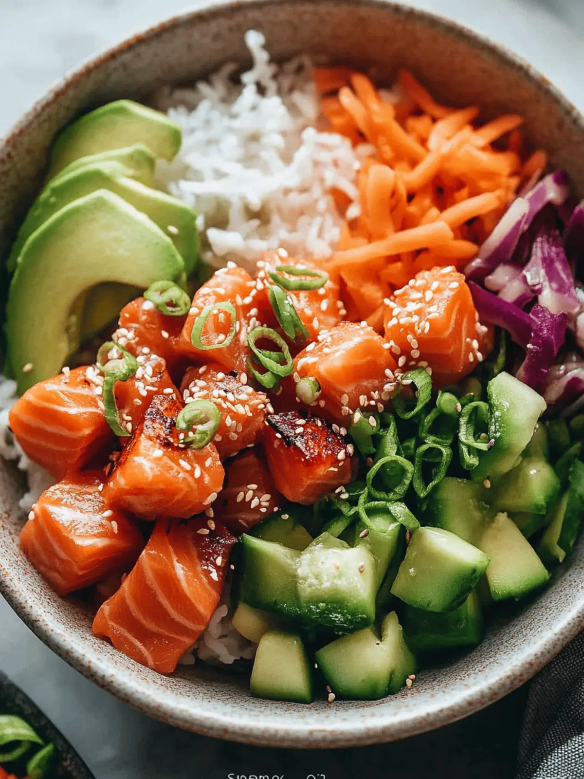Easy Salmon Poke Bowl Recipe for a Weeknight Feast 3 Salmon Poke Bowl