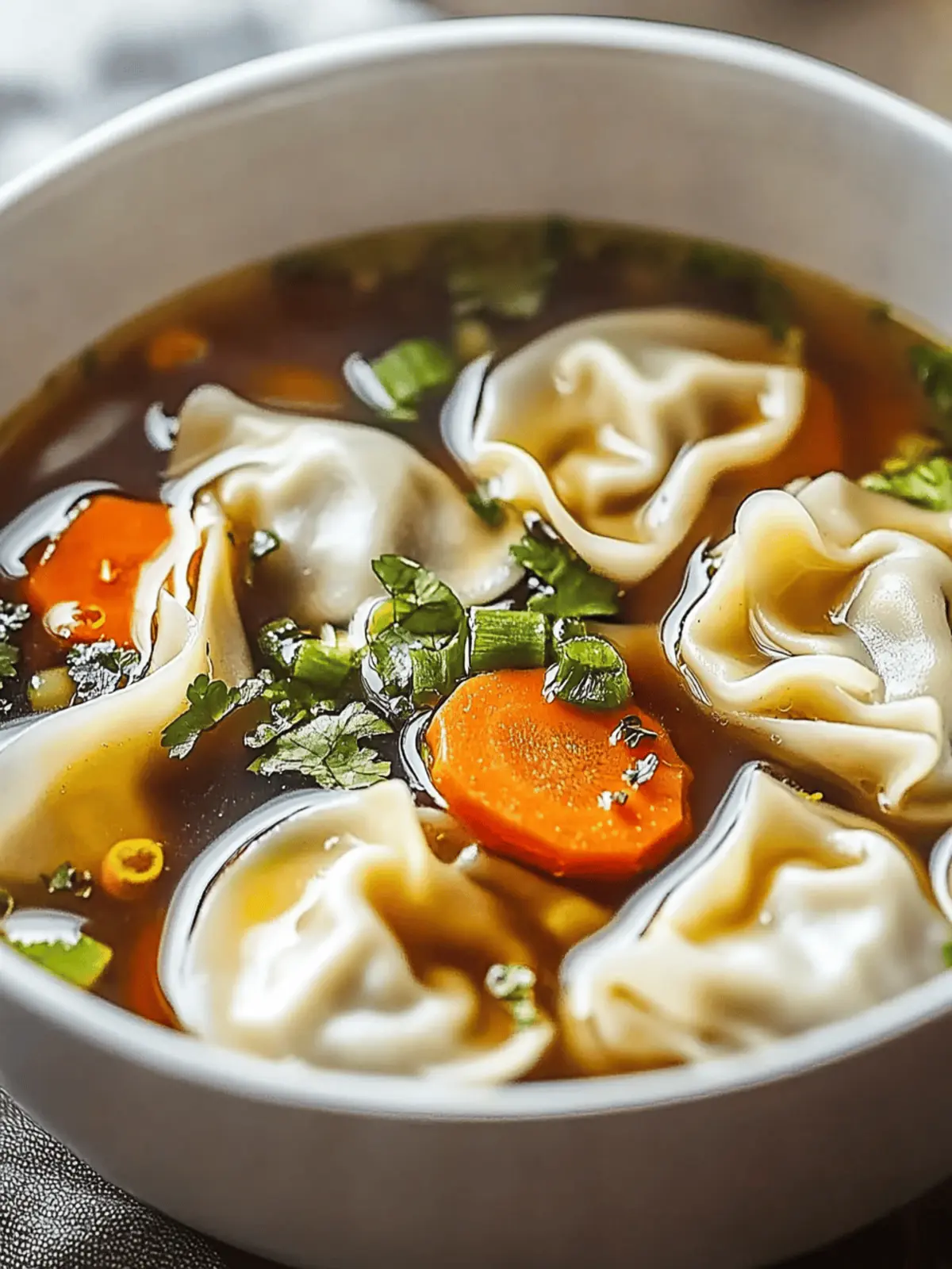 Comforting Potsticker Soup