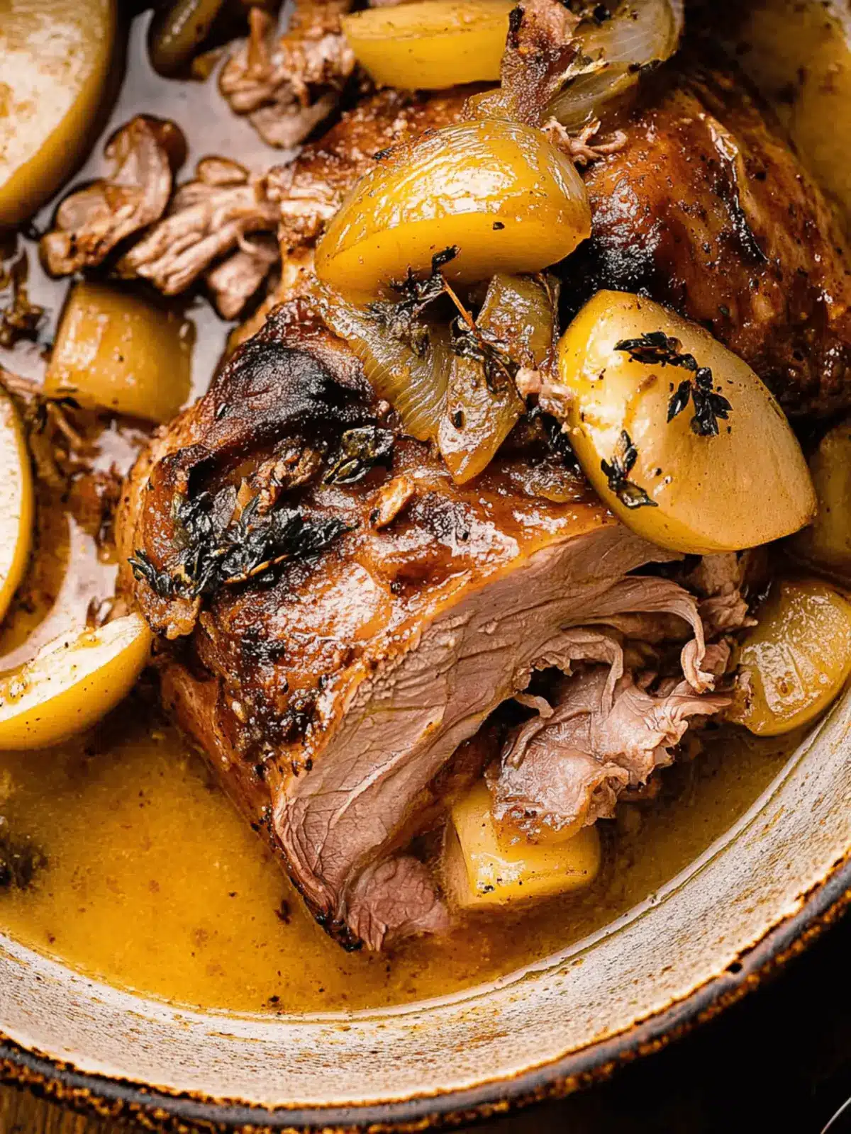 Apple Cider Braised Pork Shoulder