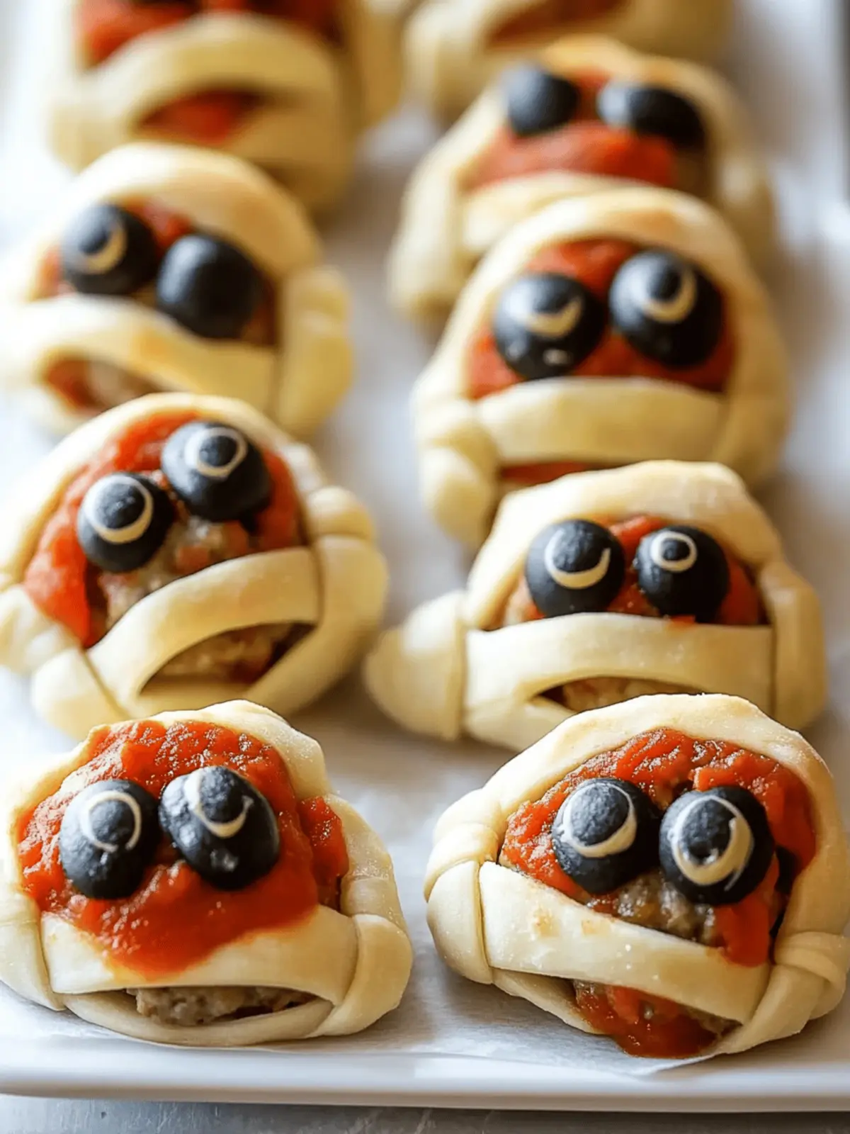 Meatball Mummies