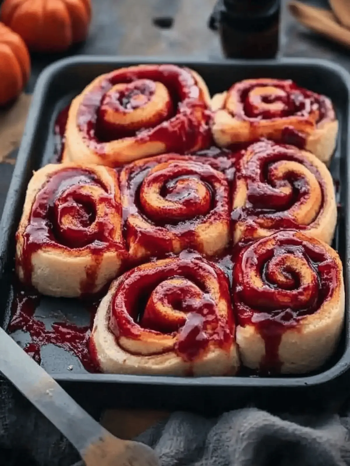 Halloween Cinnamon Rolls