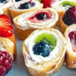 Easy Fruit Pinwheels with Cream Cheese and Berries