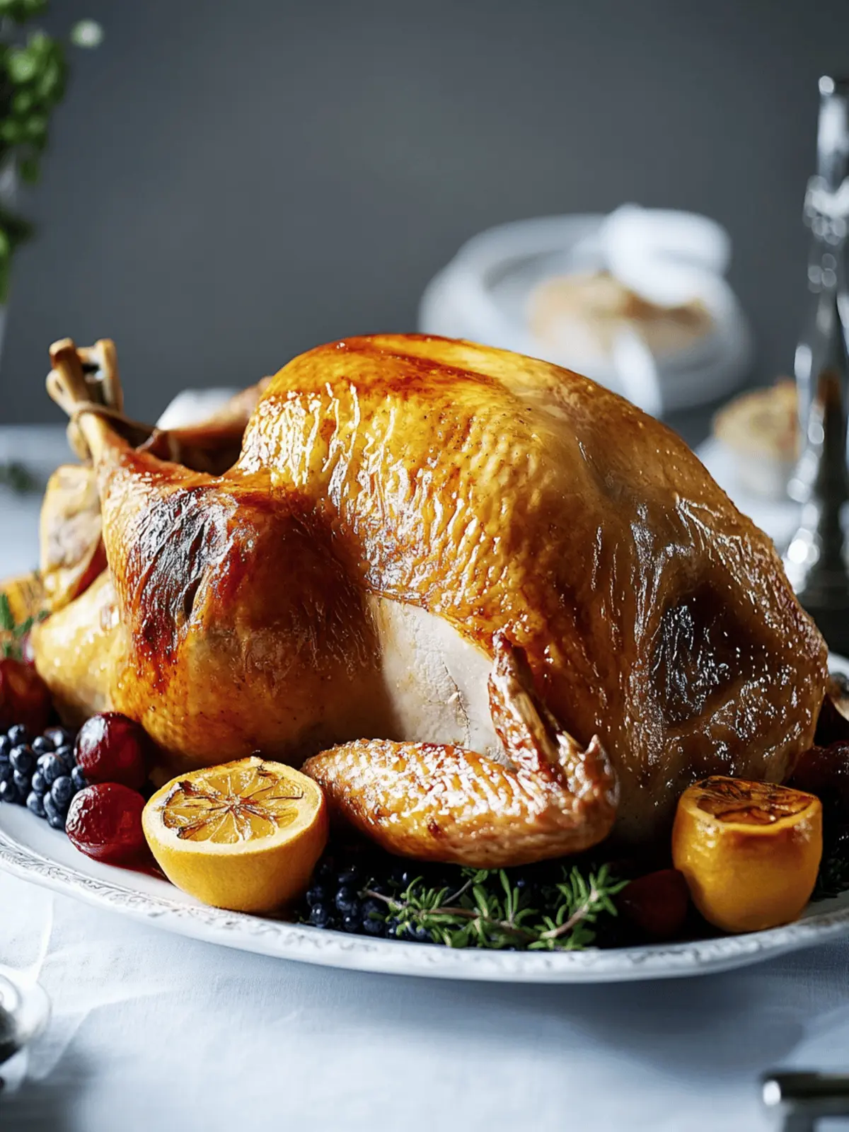 Roast turkey crown