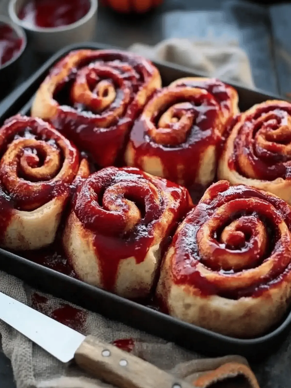 Halloween Cinnamon Rolls