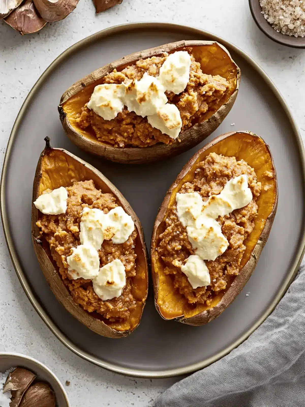 Twice Baked Sweet Potatoes