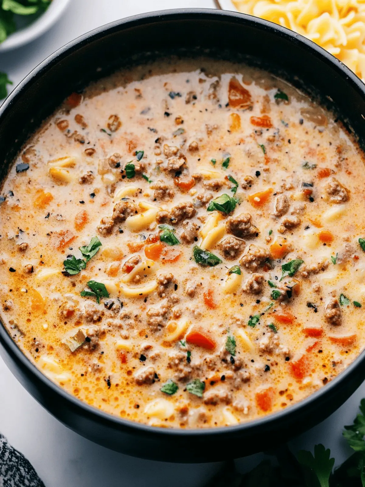 Parmesan Italian Sausage Ditalini Soup