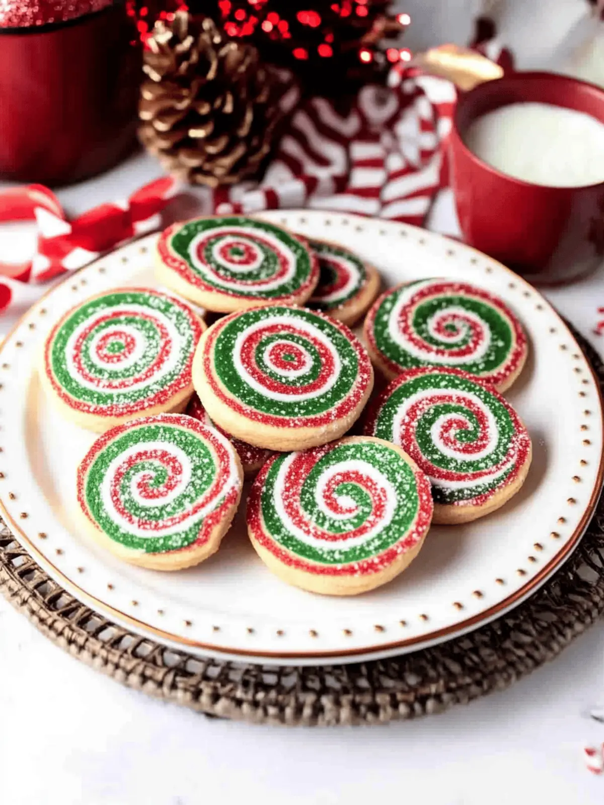 Christmas Pinwheel Cookies