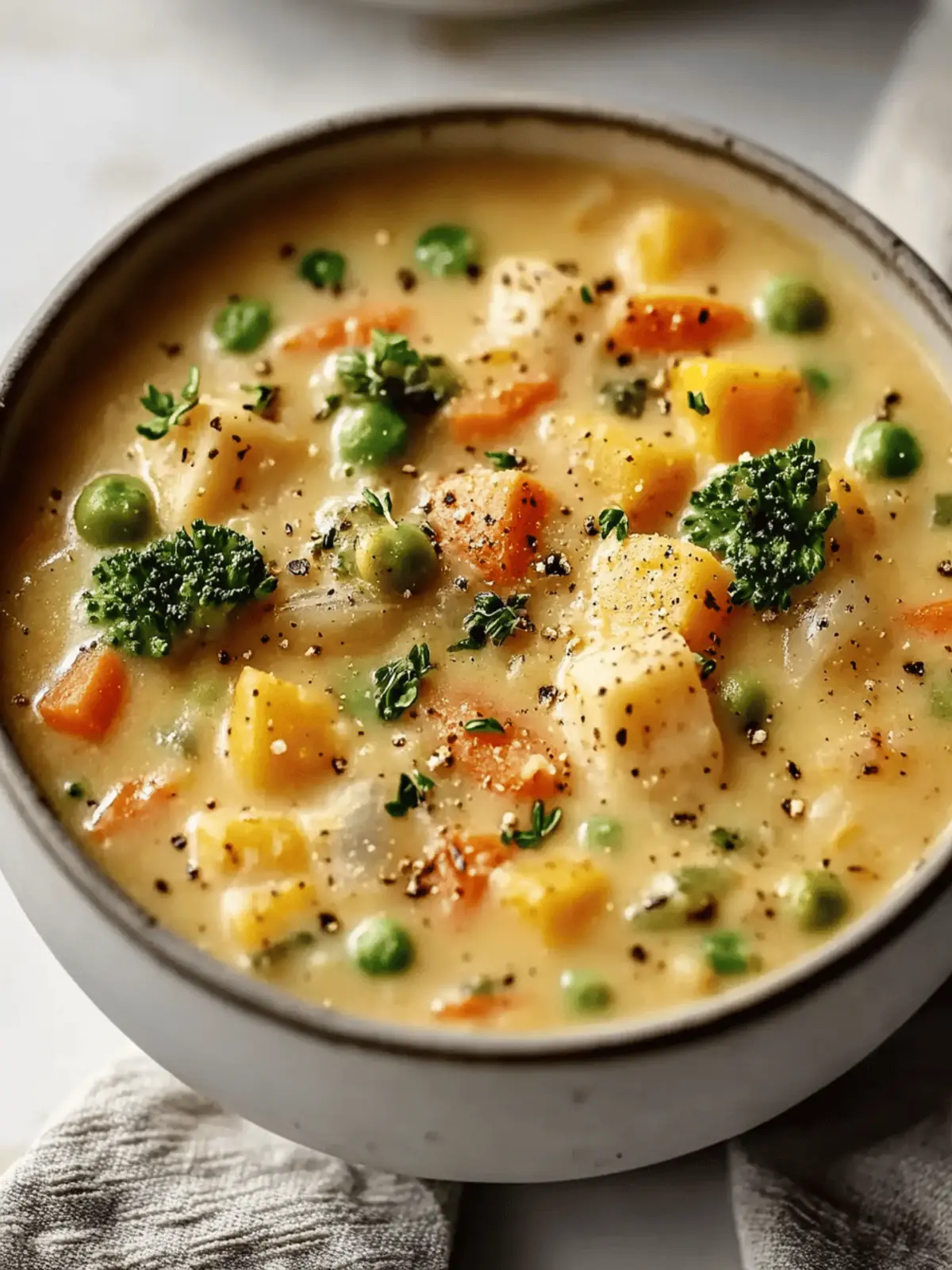 Creamy Veggie Pot Pie Soup for Cozy Comfort at Home 5 Veggie Pot Pie Soup