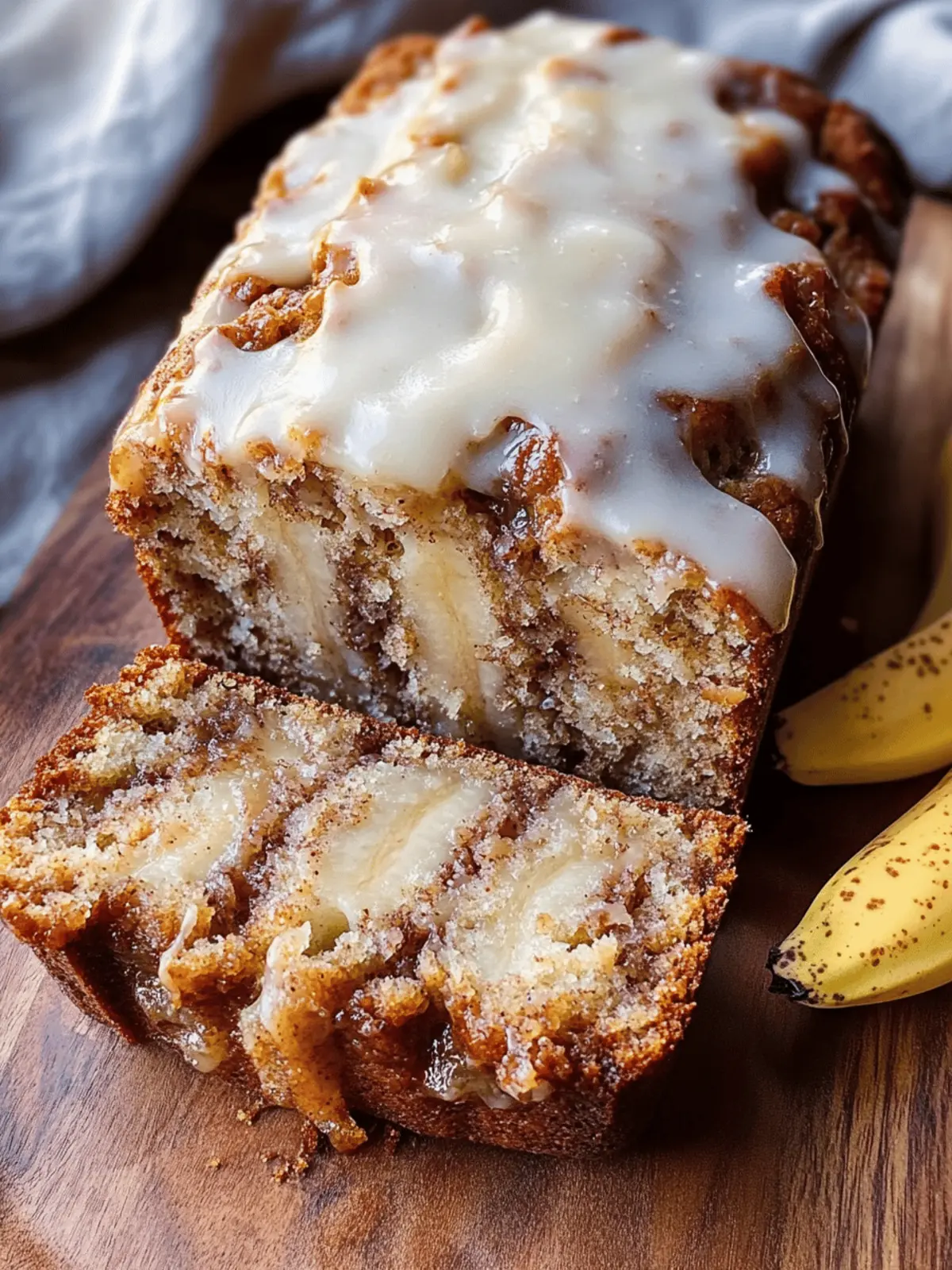 Cinnamon Roll Banana Bread