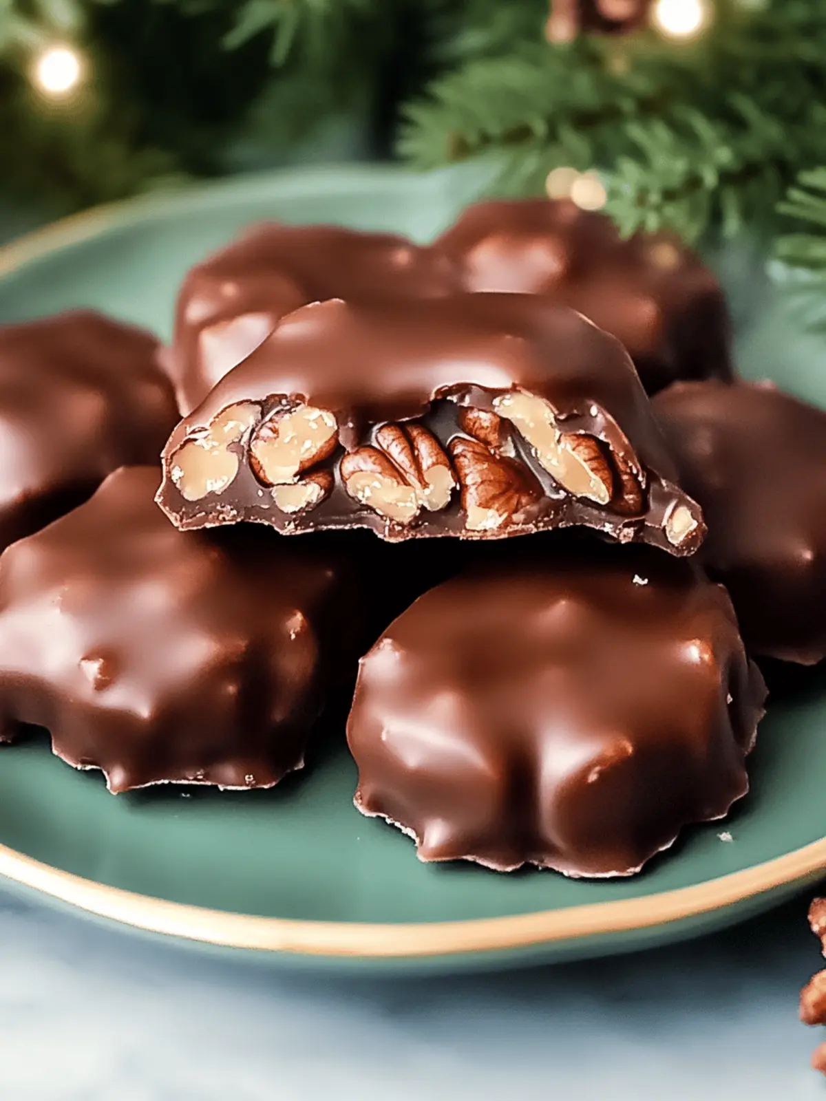 Easy Christmas Pecan Turtles