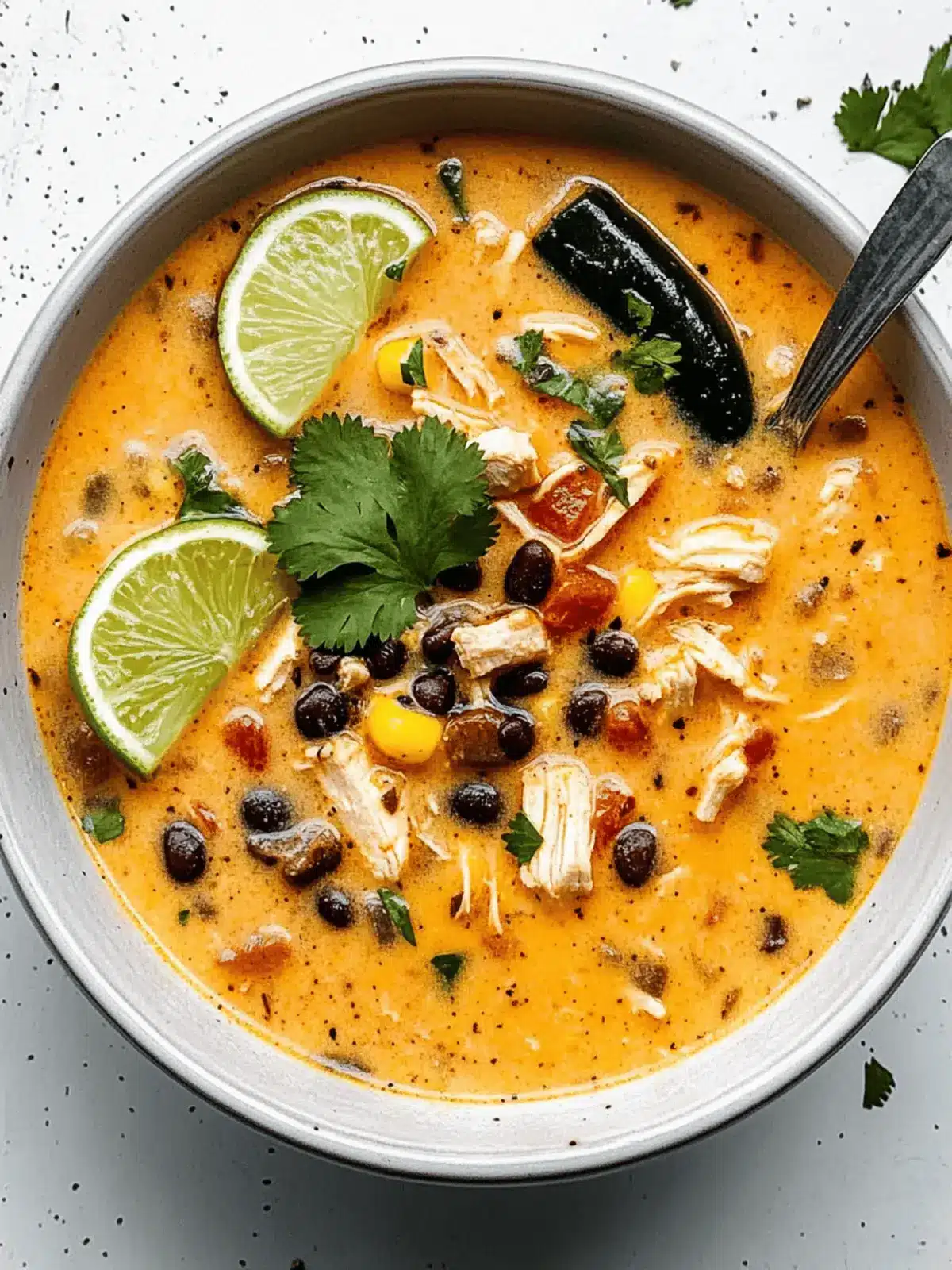 Creamy Easy Chicken, Poblano, and Black Bean Soup Love 4 Easy Chicken, Poblano, and Black Bean Soup